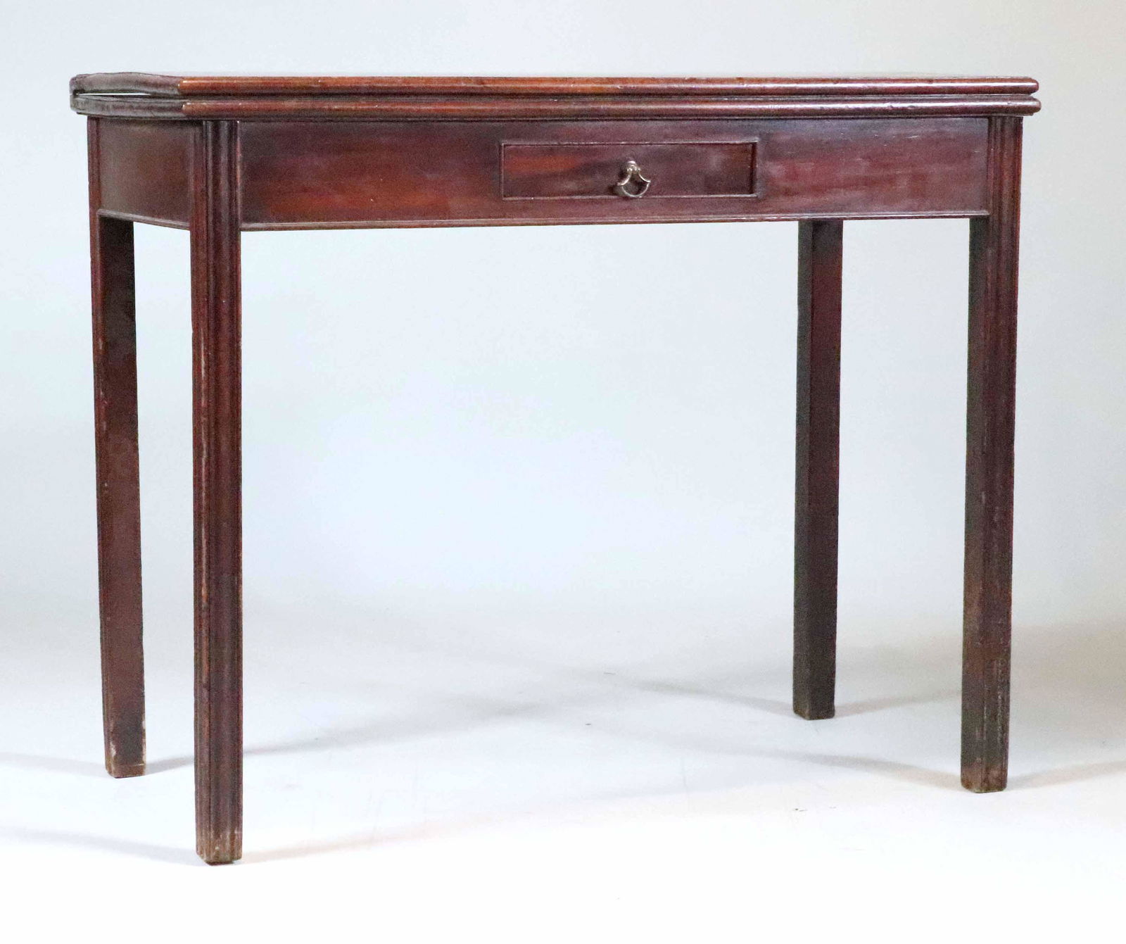 George III Mahogany One-Drawer Games Table (1 of 9)
