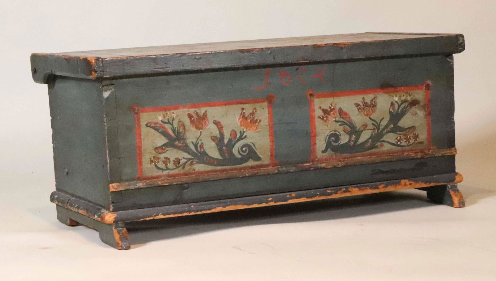 Painted Pine Diminutive Blanket Chest (1 of 8)