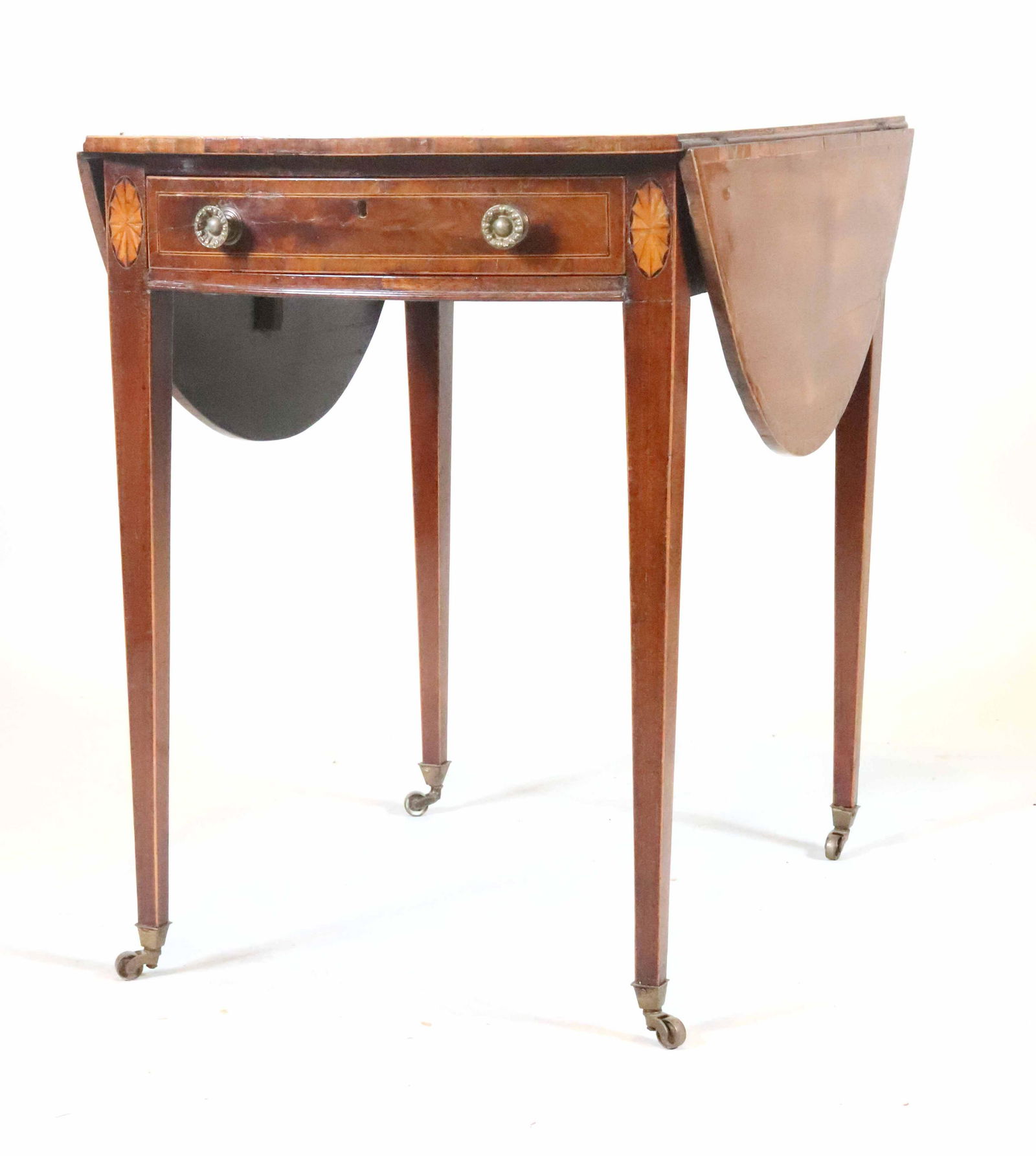George III Inlaid Mahogany Pembroke Table (1 of 8)