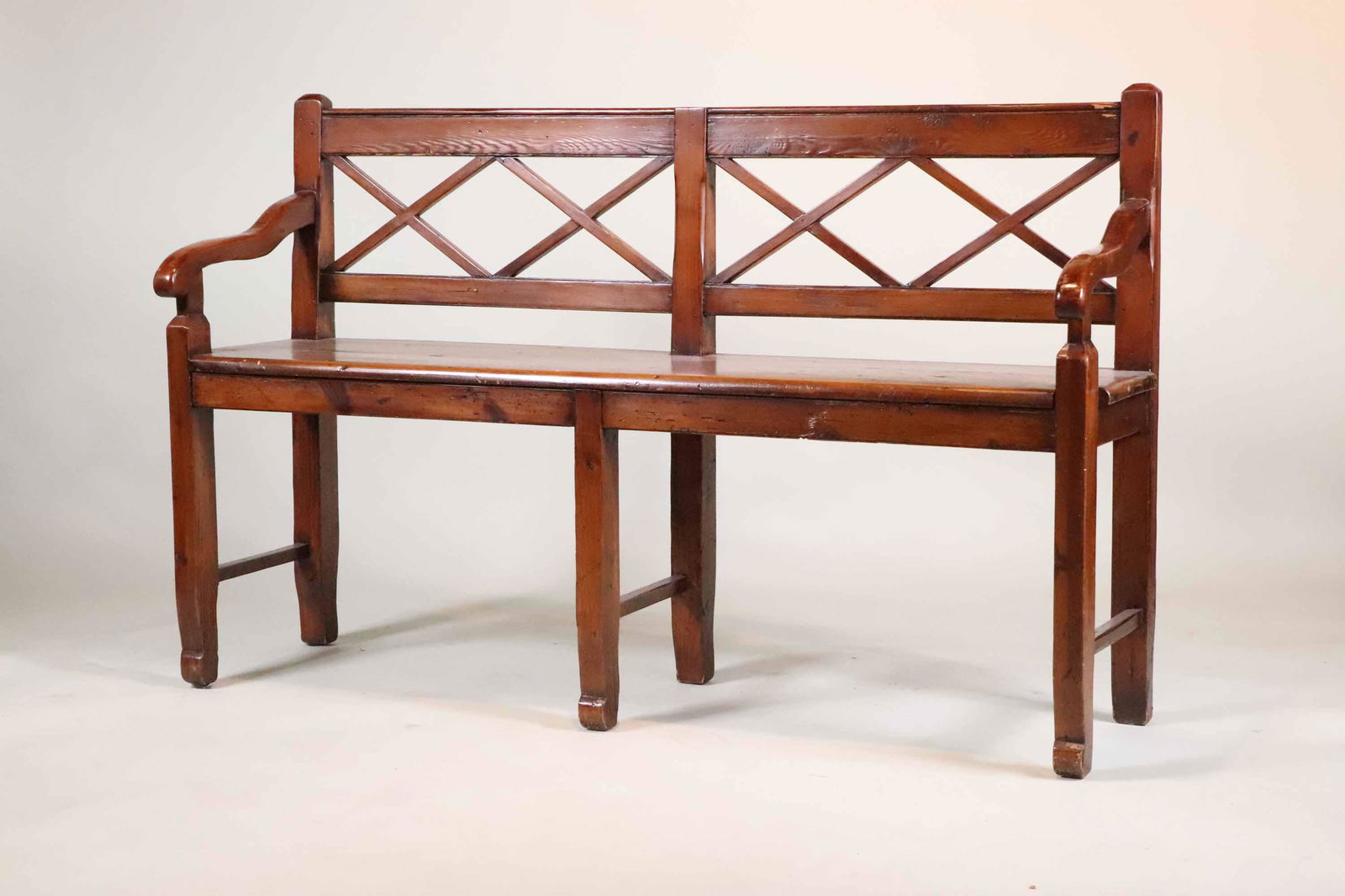 Georgian Style Mahogany Settee (1 of 7)