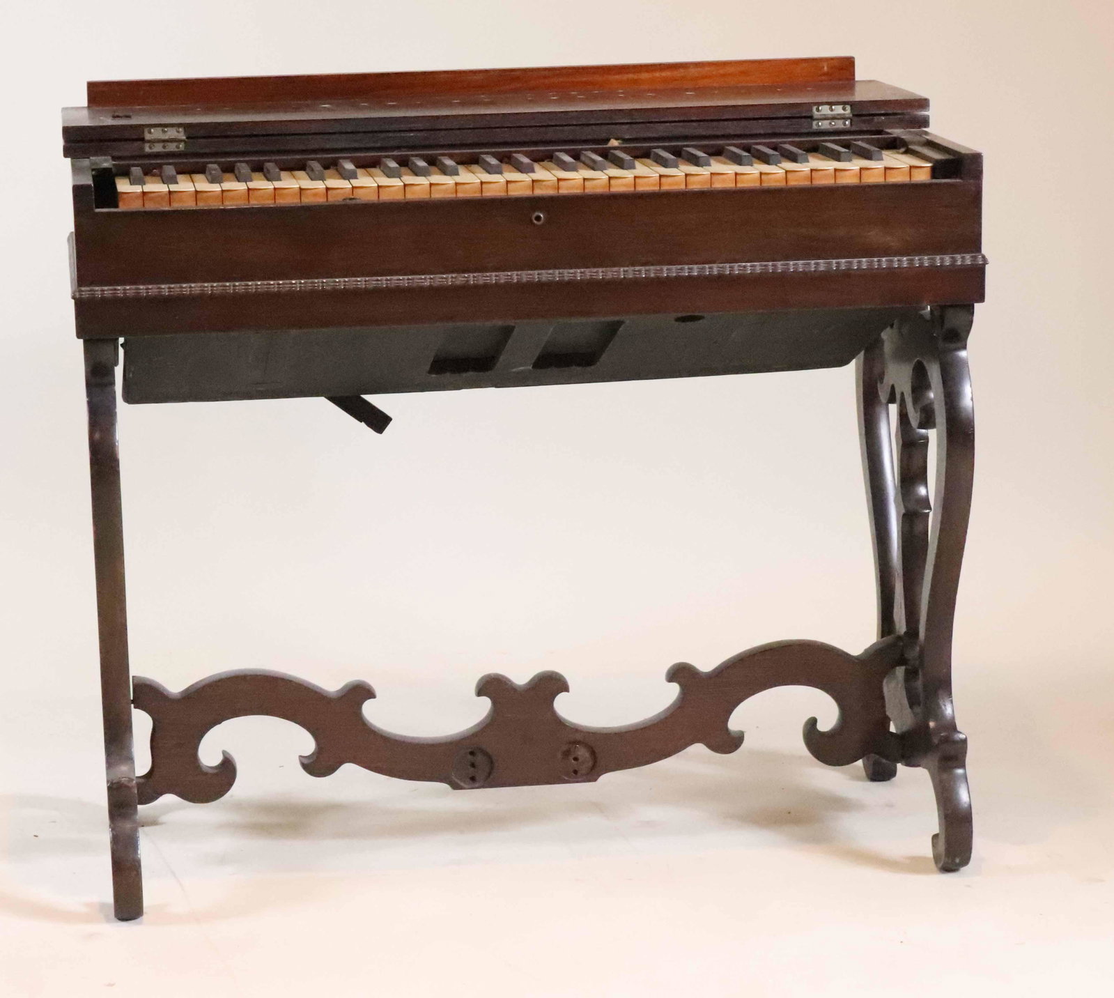 Carhart Needham & Company Melodeon: New York, 19th C. Losses. 28"h x 32-3/4"w x 16-1/2"d Provenance: Deaccessioned from King Manor Museum, Queens, NY