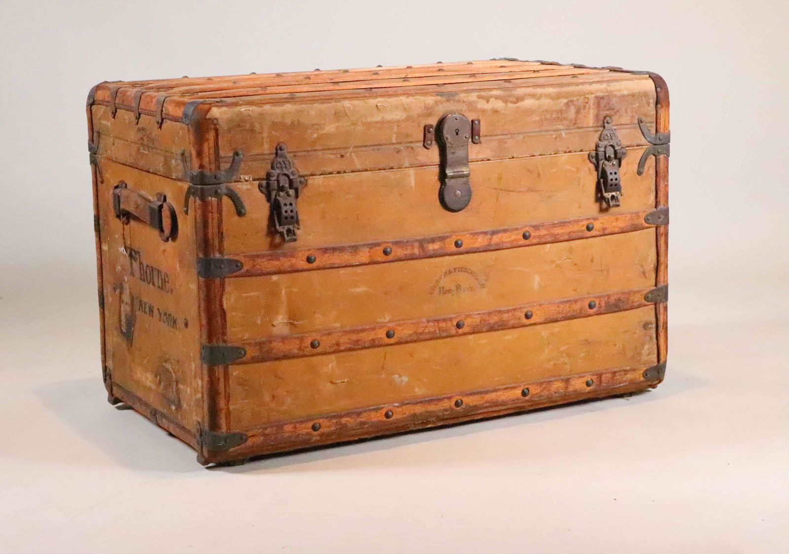 Vintage Crouch & Fitzgerald Steamer Trunk (1 of 13)