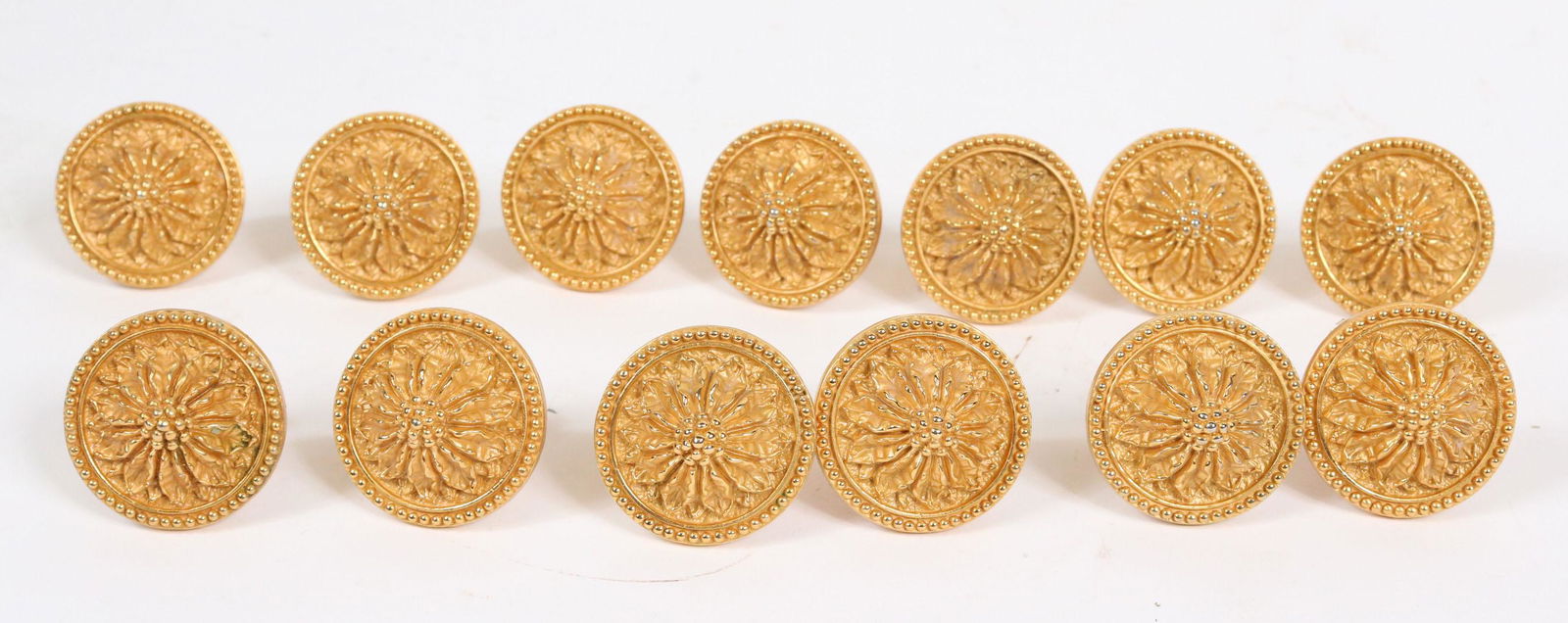 Thirteen Sherle Wagner Acanthus Pattern Knobs (1 of 4)