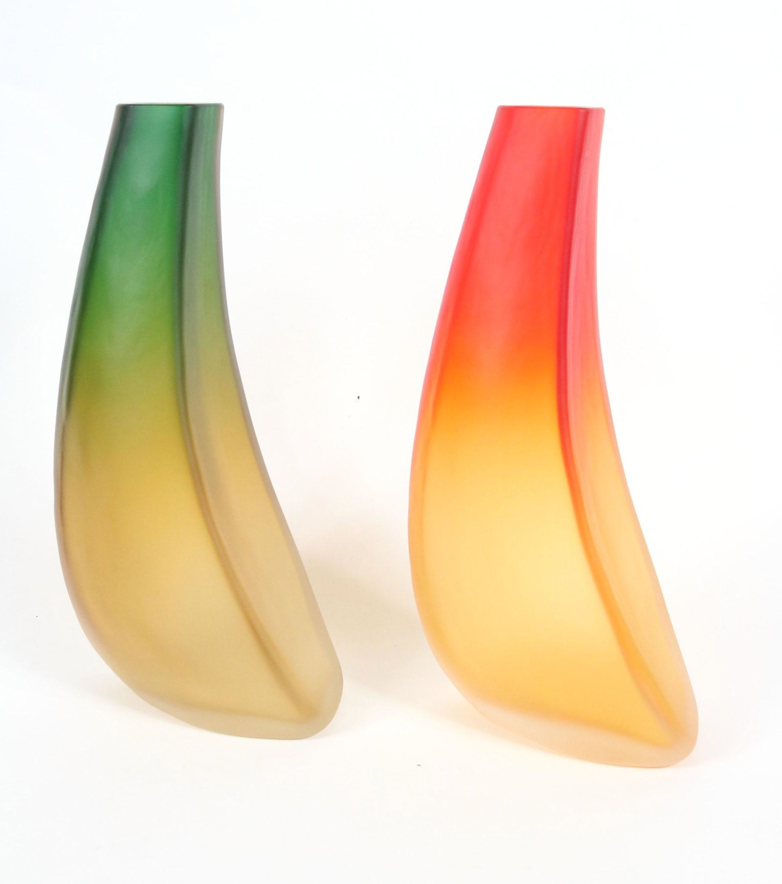 Two Alfredo Barbini Art Glass Sailboat Vases (1 of 8)