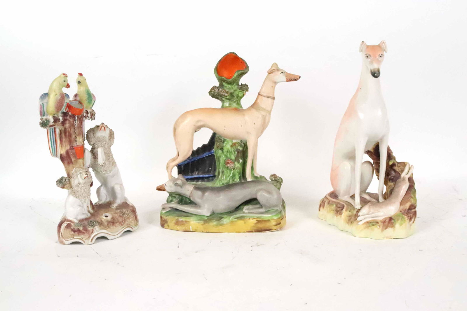 Three Staffordshire Figures of Dogs (1 of 13)