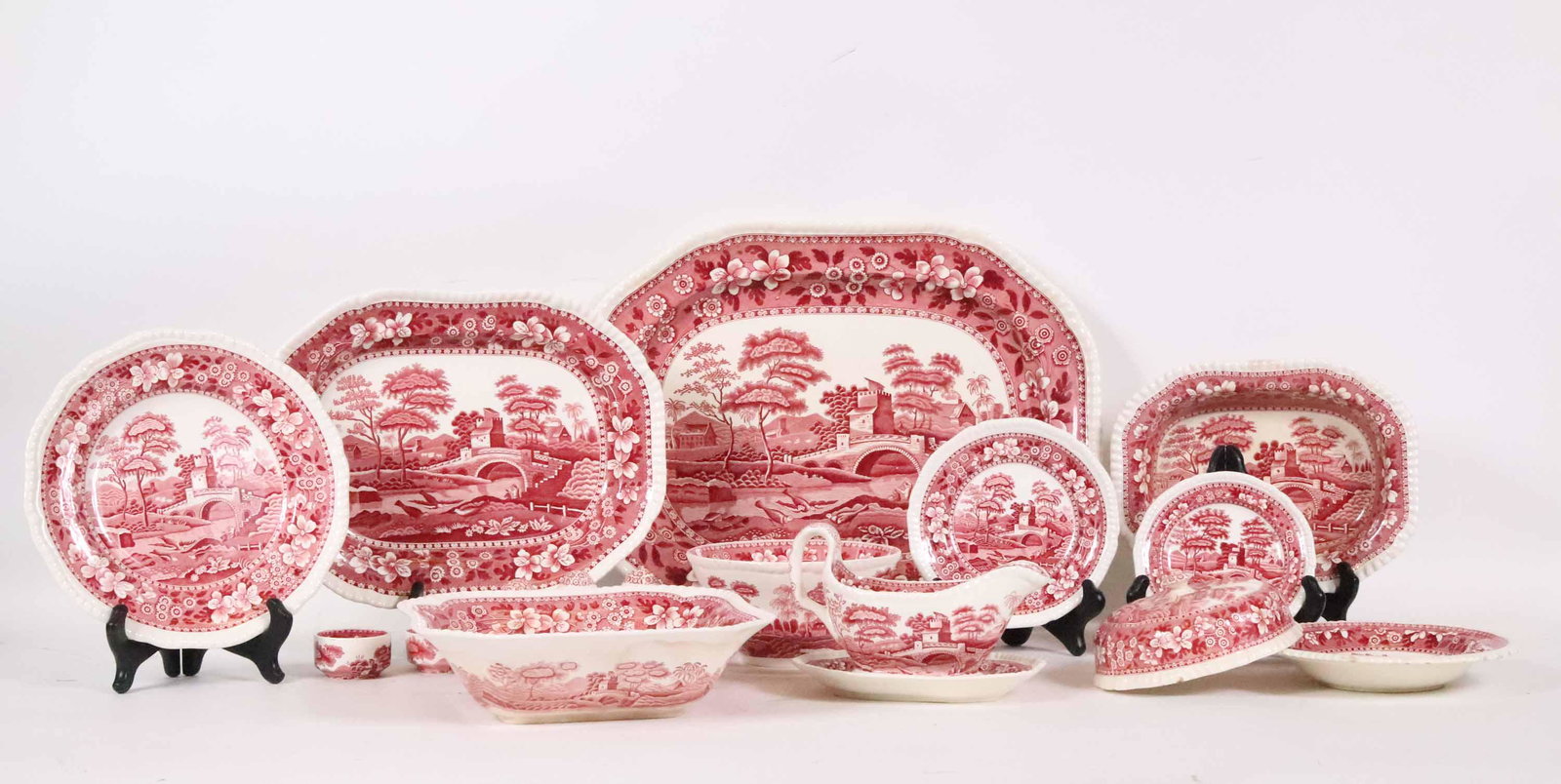 Group of Copeland Spode Tower Pink Transferware (1 of 9)