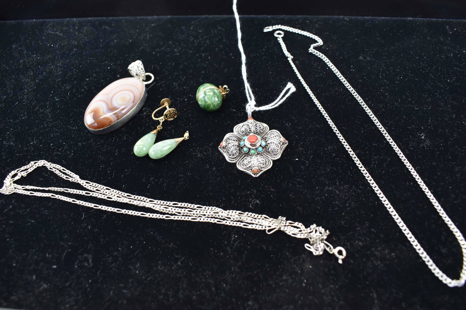 Group of Assorted Natural Stone & Silver Jewelry (1 of 3)