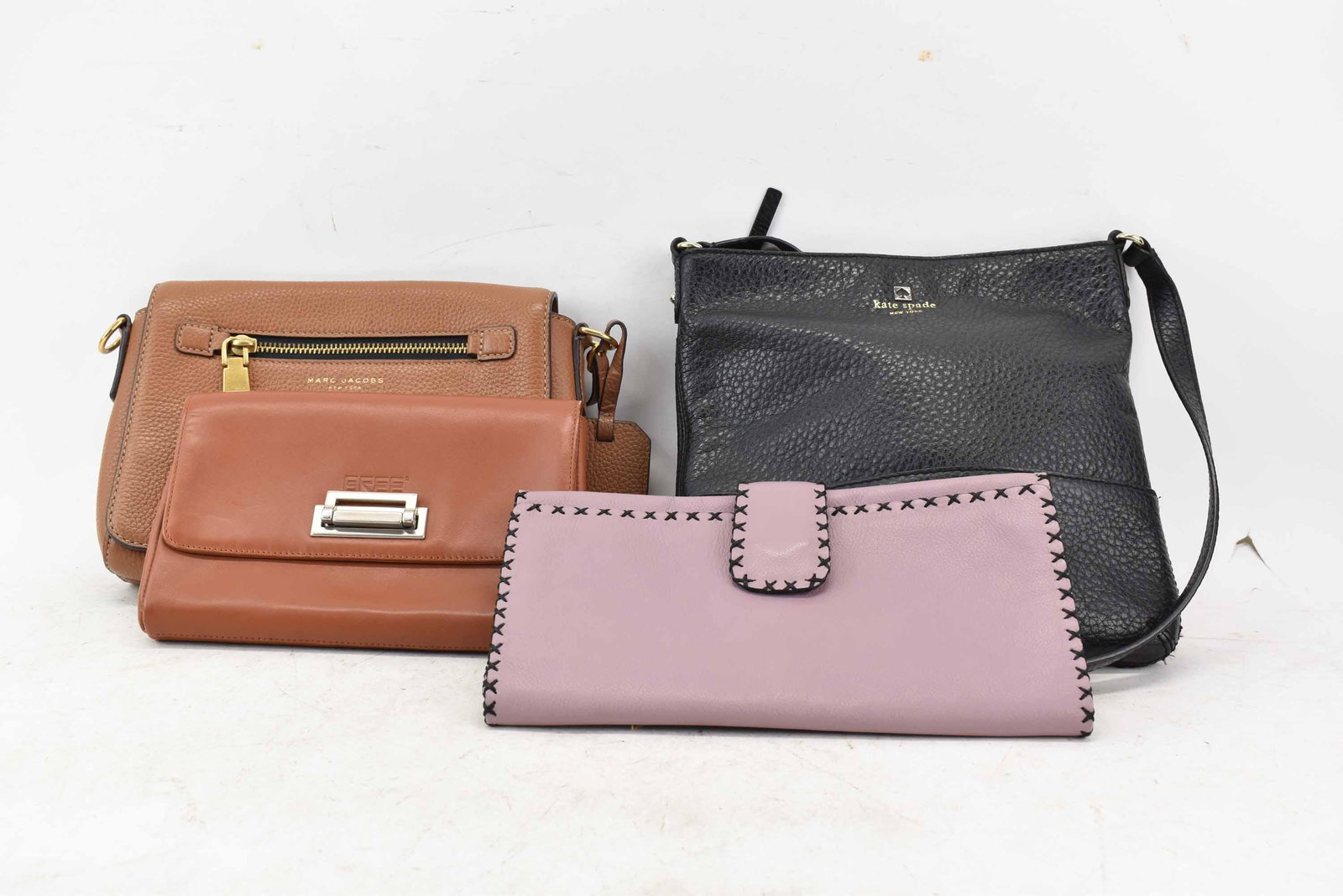 Group of 4 Leather Handbags/Clutches (1 of 11)
