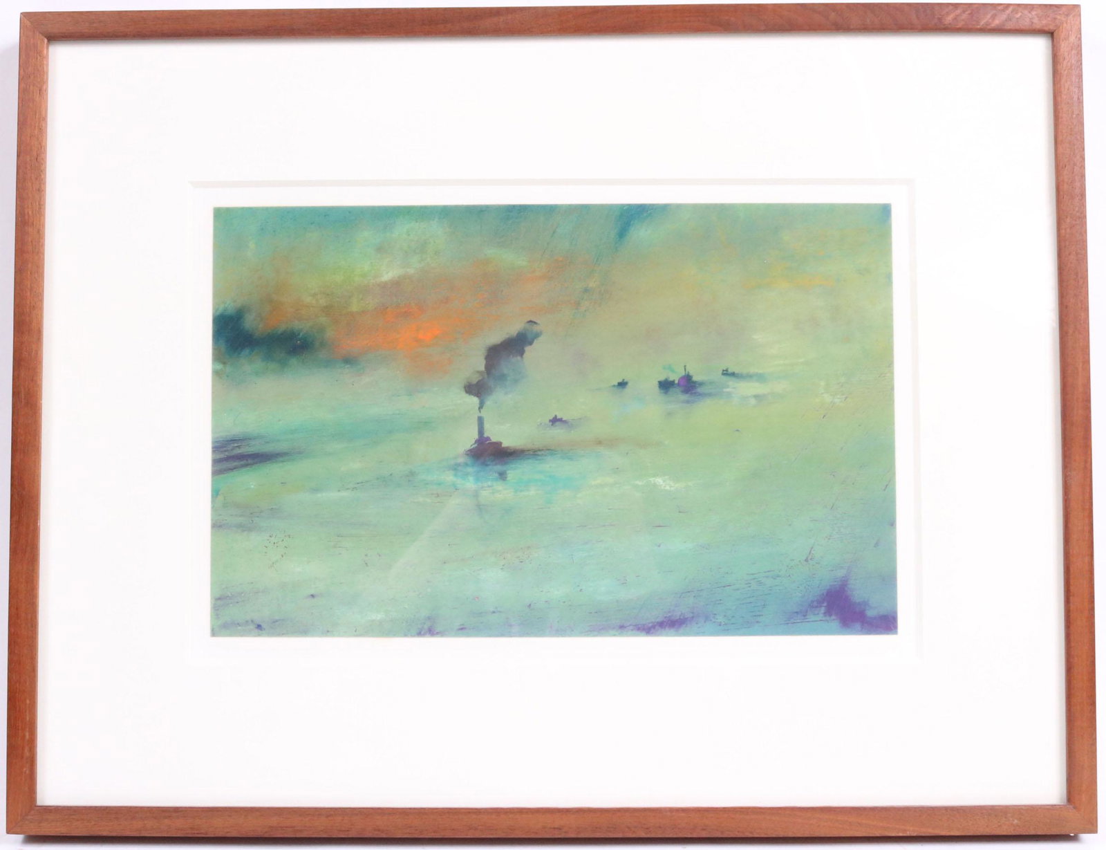 Vladimir German, Oil on Paper, Abstract Boats (1 of 7)