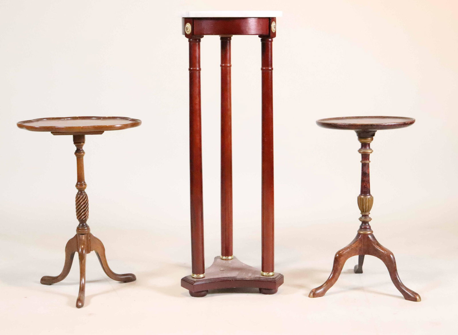 Empire Style Marble Top Mahogany Stand (1 of 12)