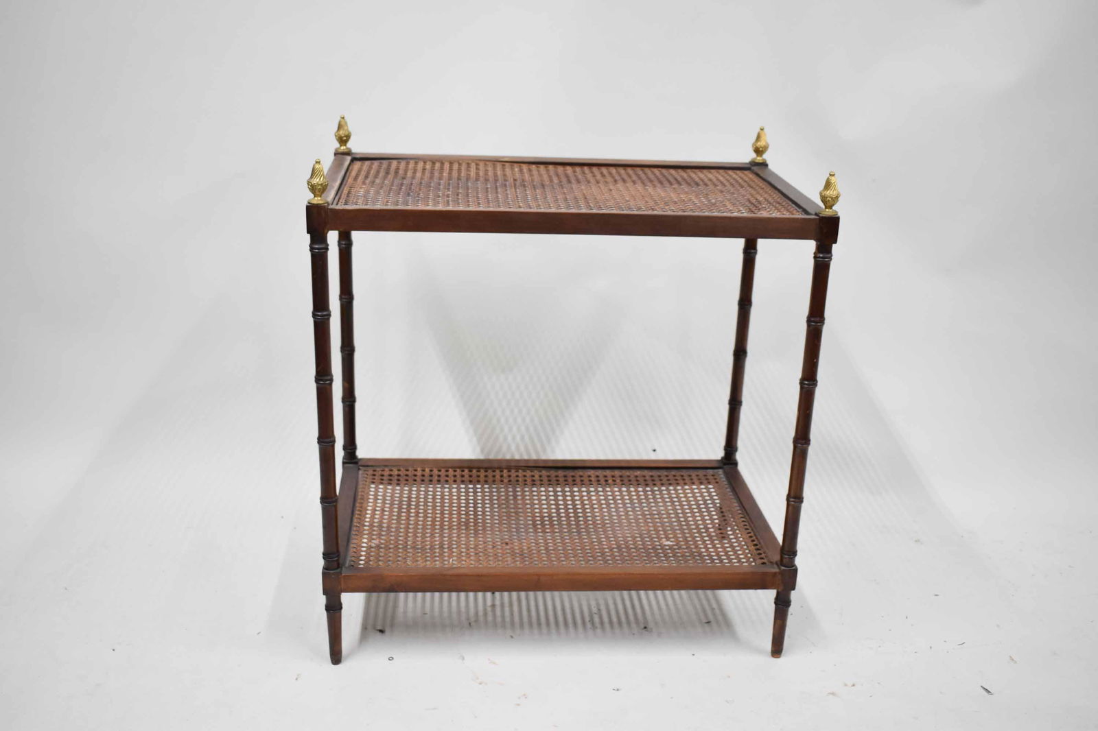 Bamboo Style 2-Tier Wooden Shelf (1 of 4)