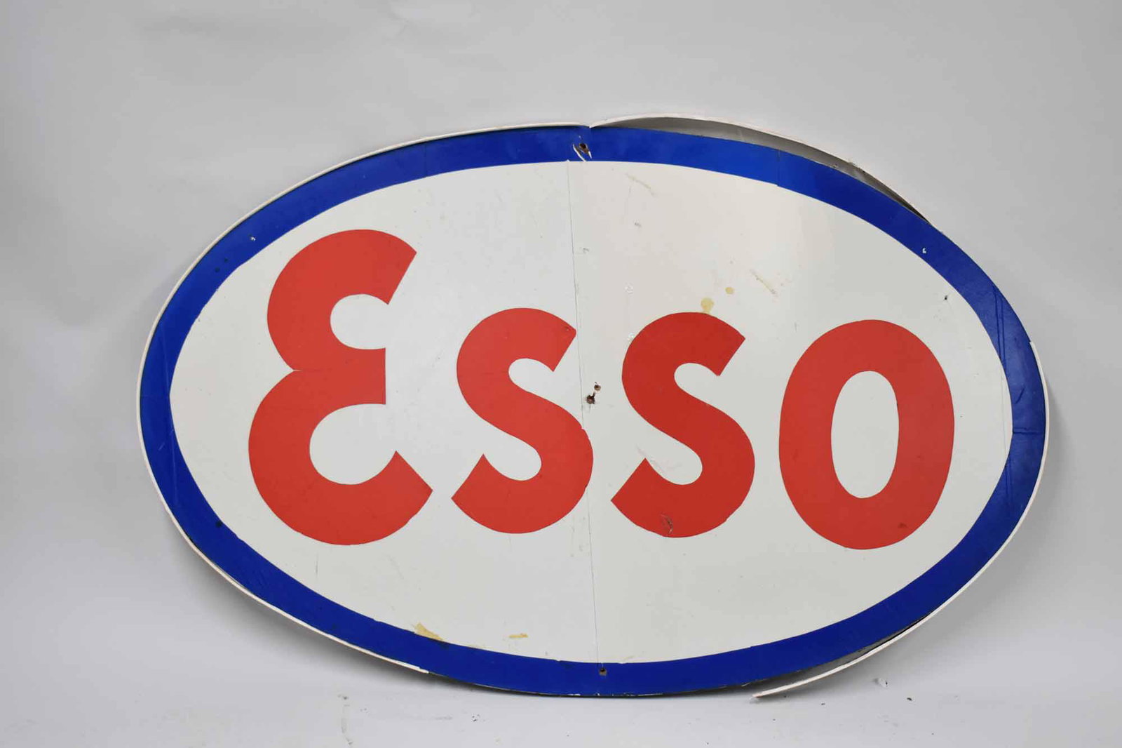 Vintage Oval Esso Advertising Sign (1 of 8)