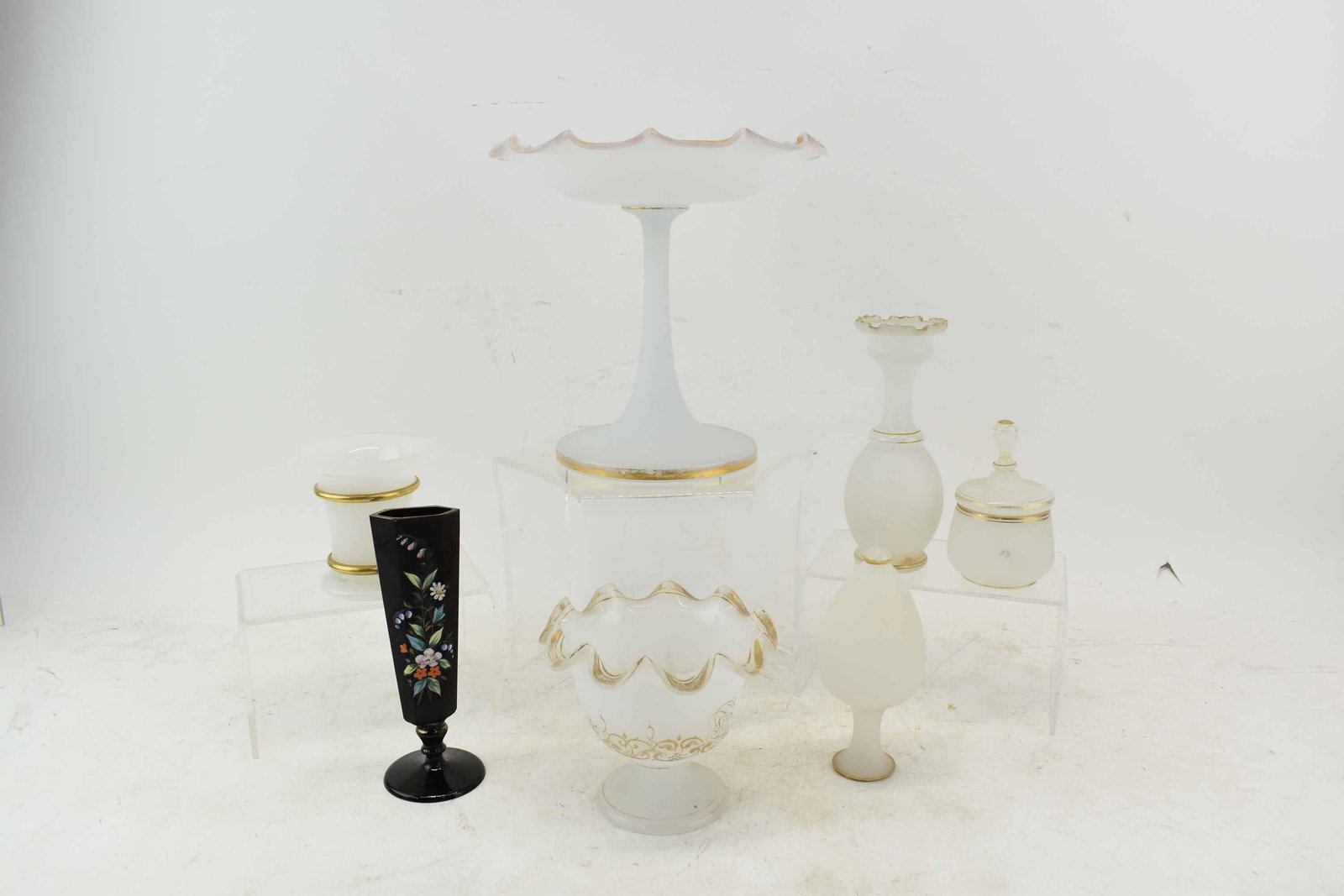 Group of Opaline Glass Articles (1 of 6)