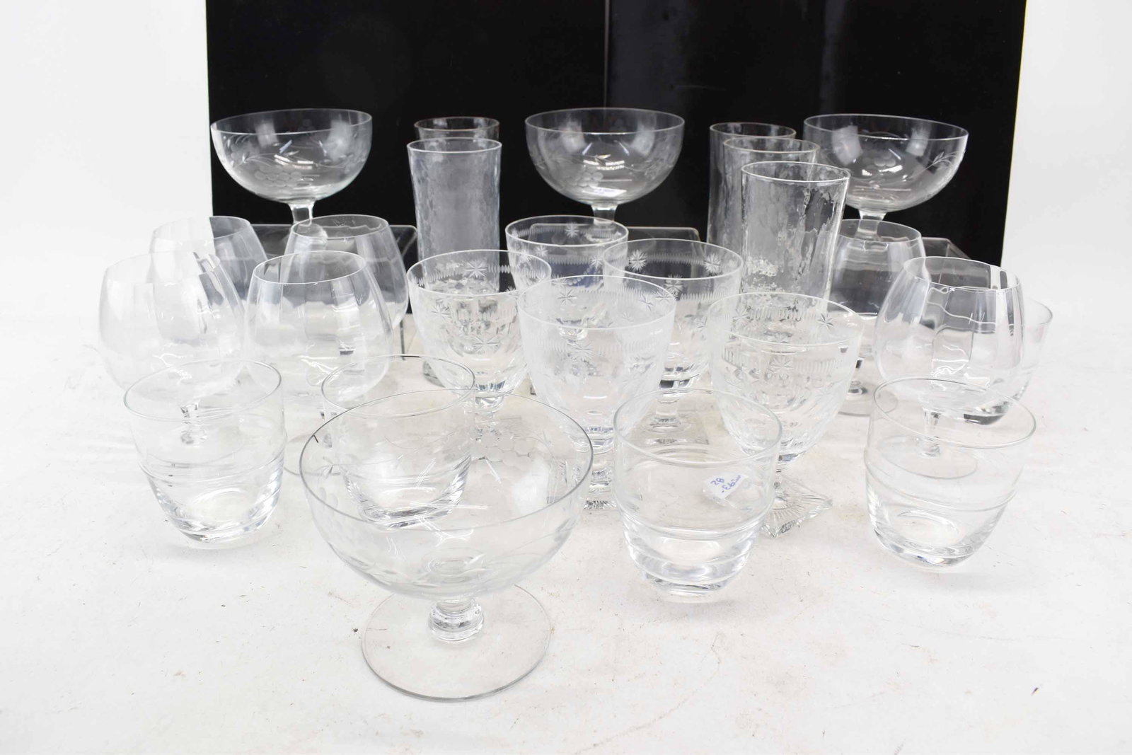 5 William Yeoward Etched Water Goblets (1 of 8)