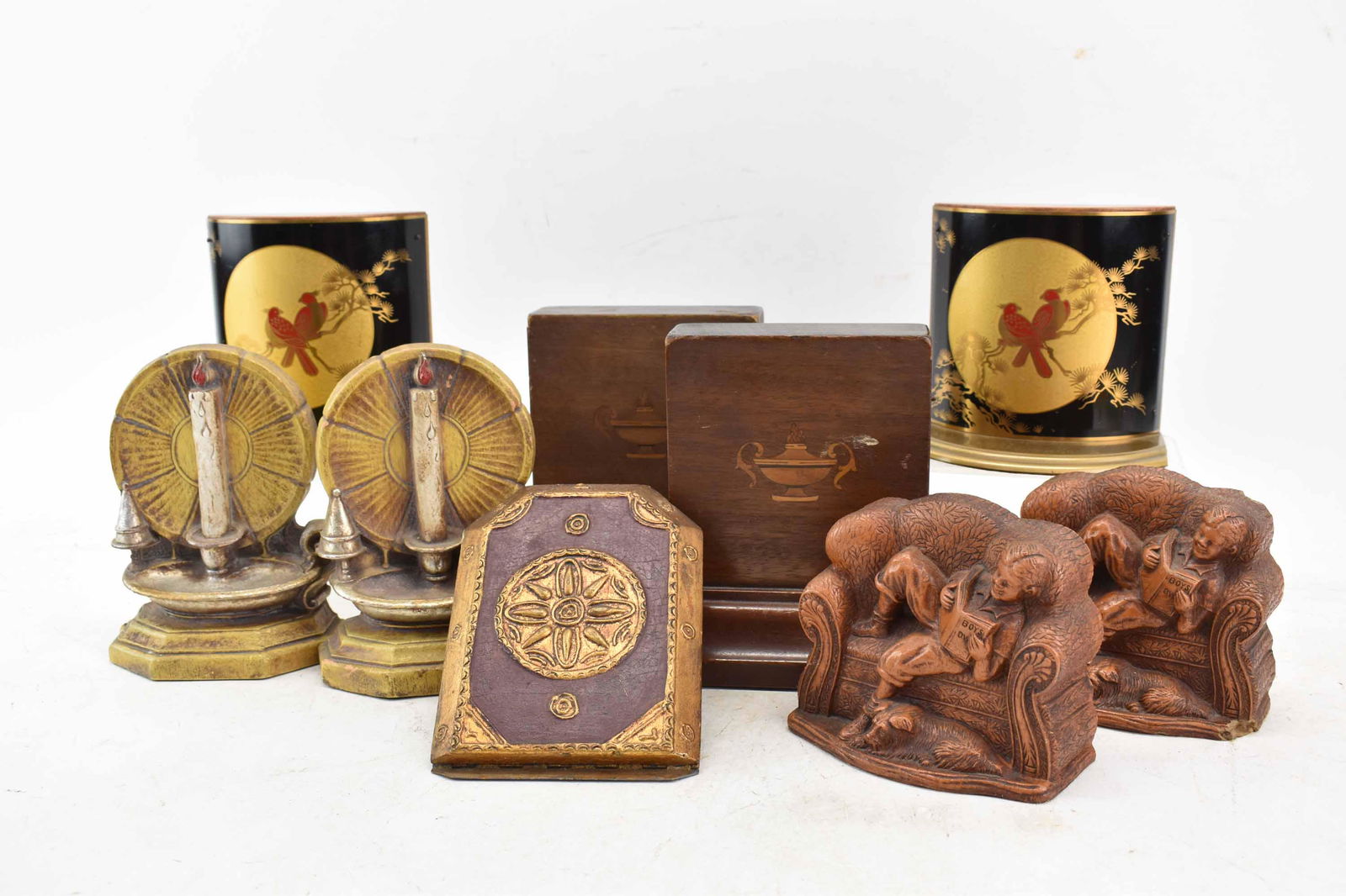 Group of Assorted Wood Bookends (1 of 7)