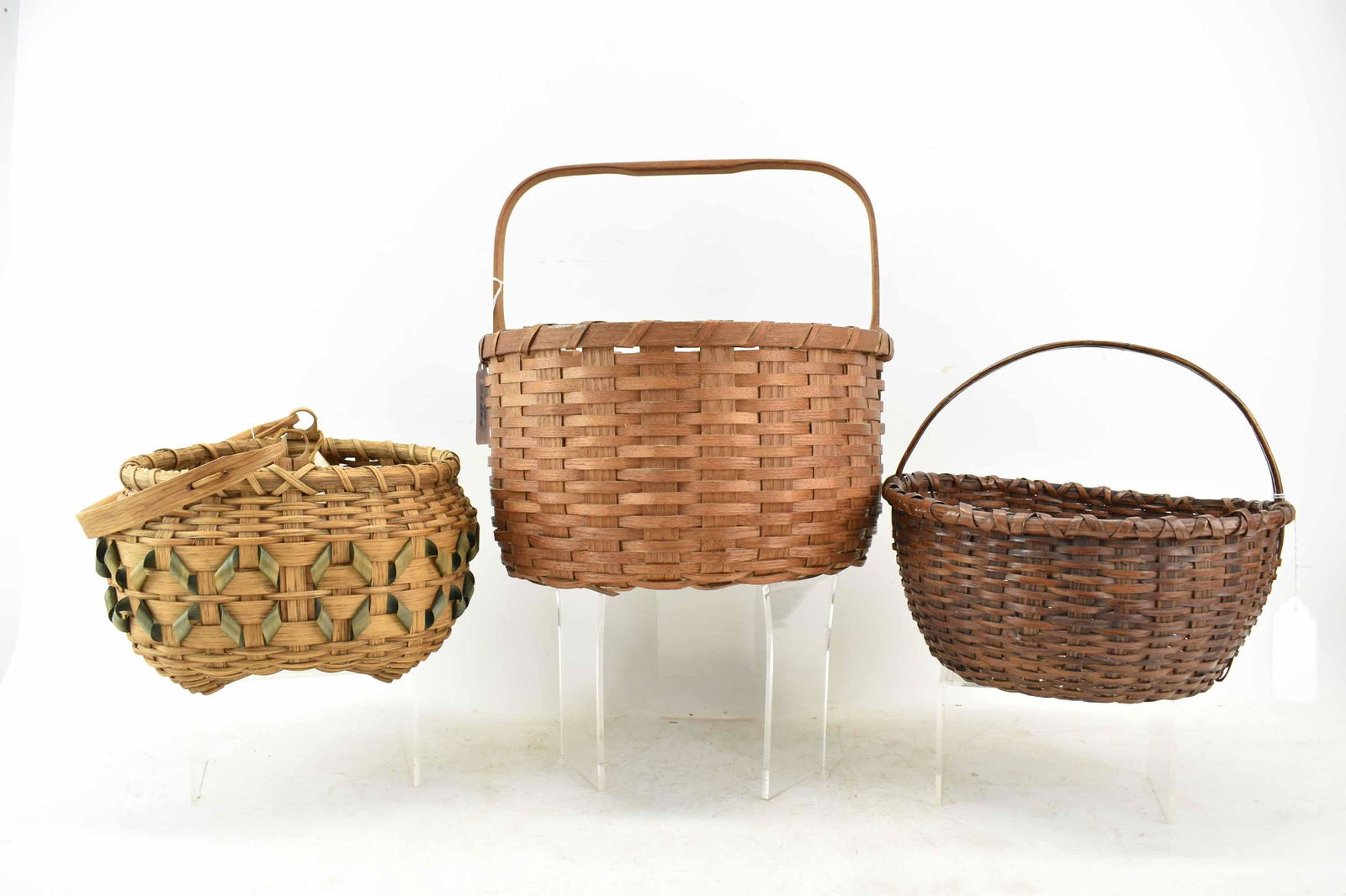 Northeastern Indian Split Ash Basket w/Curl Weave (1 of 9)