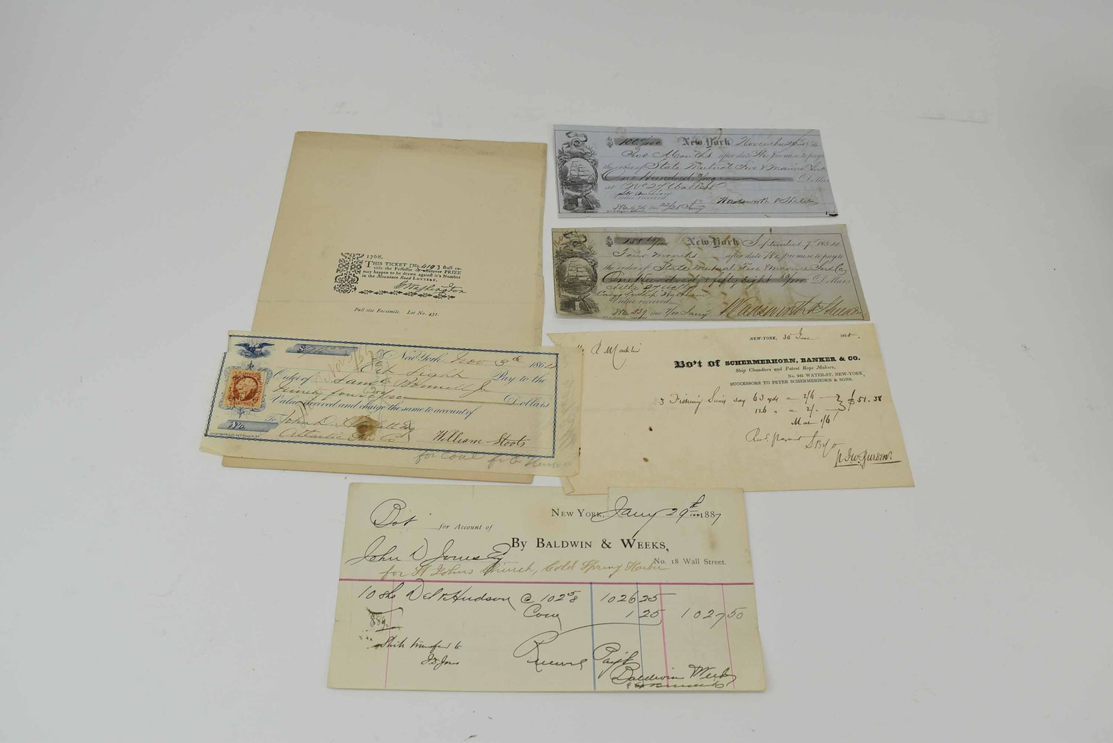 Group of Assorted 1800's Ephemera (1 of 7)