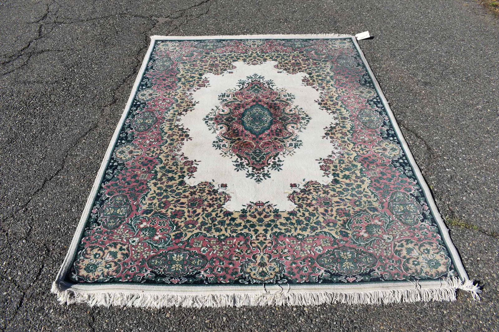 Kirman Eggshell Area Rug (1 of 6)
