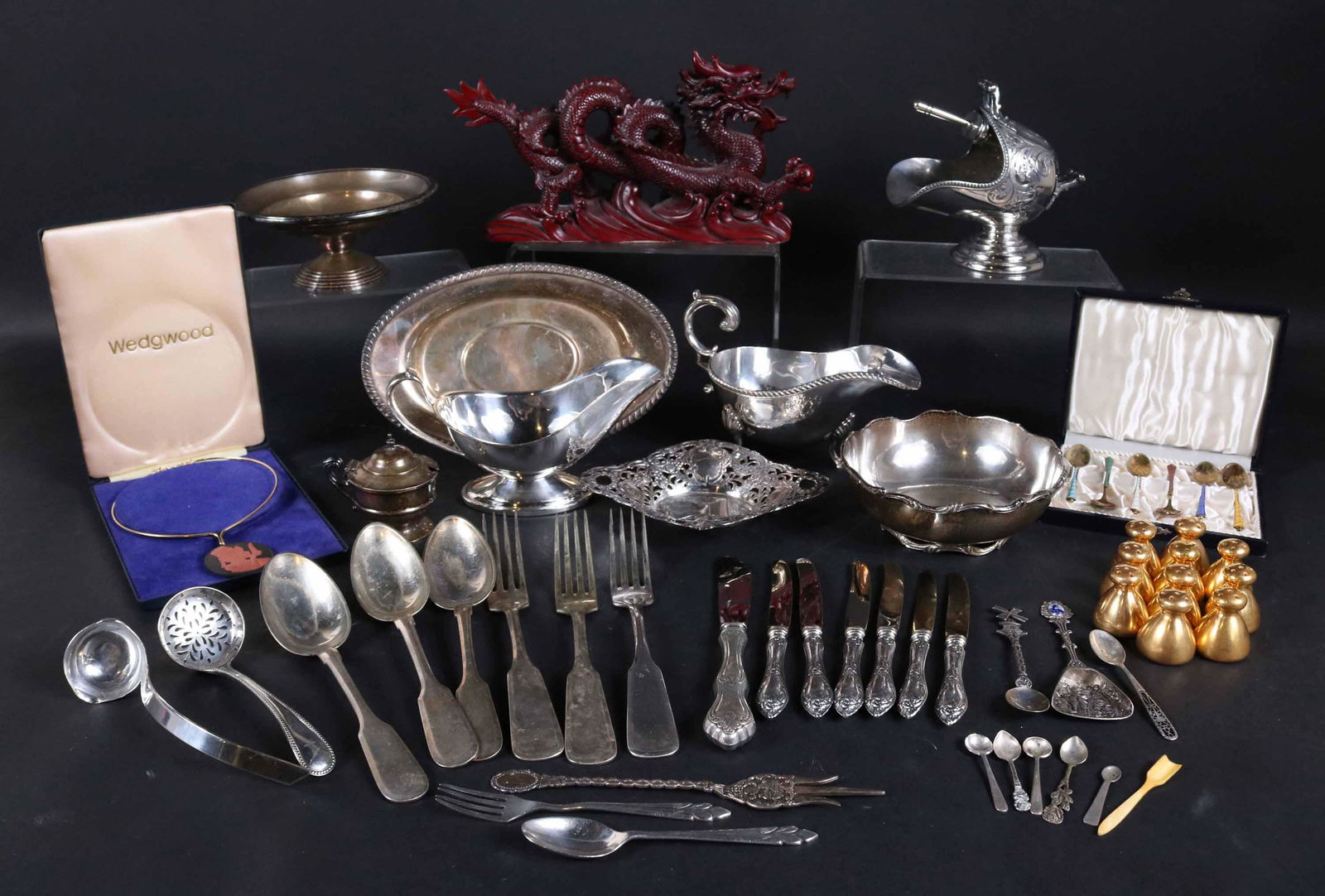 Sterling Silver 925 Mexican Footed Bowl (1 of 12)