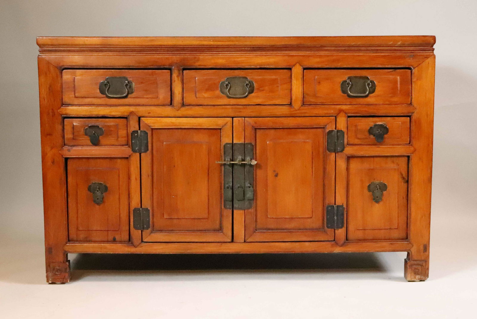 Chinese Style Tropical Wood Low Chest (1 of 11)