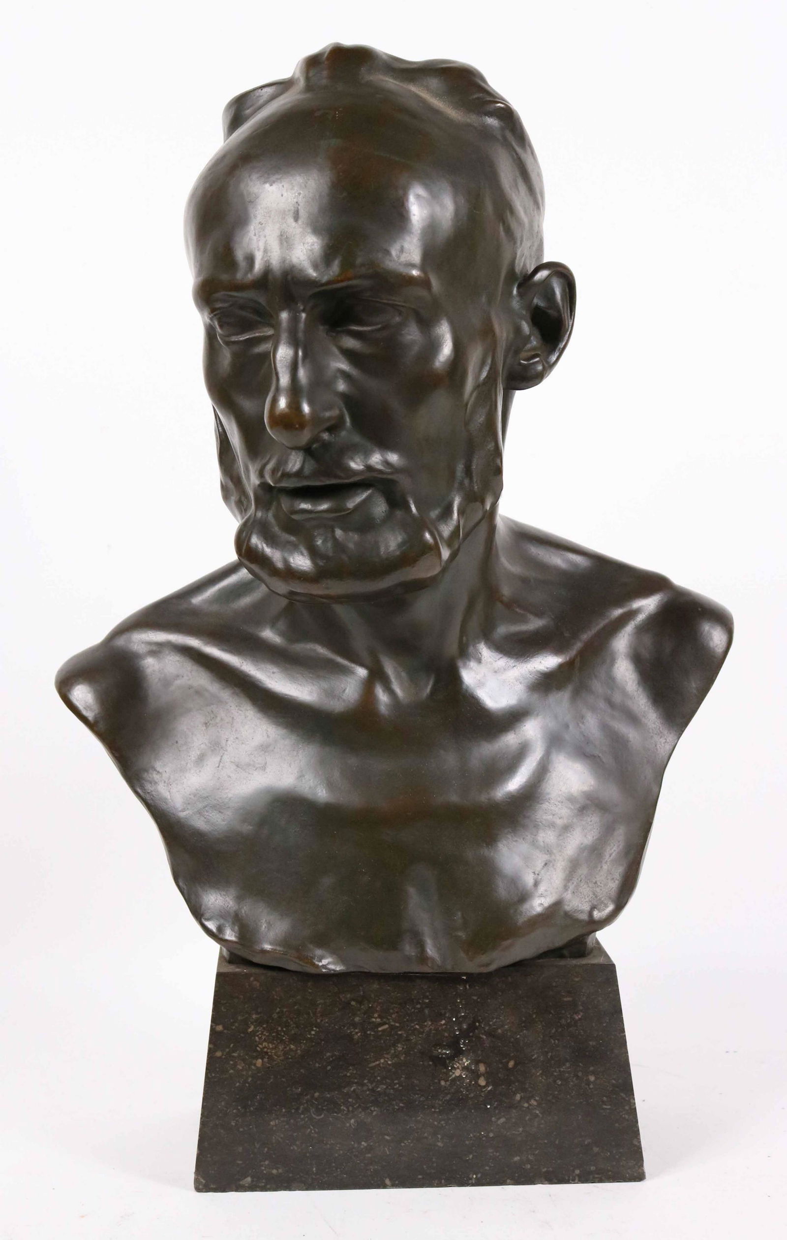 Alexander Oppler, Bronze Bust of Bearded Man (1 of 8)