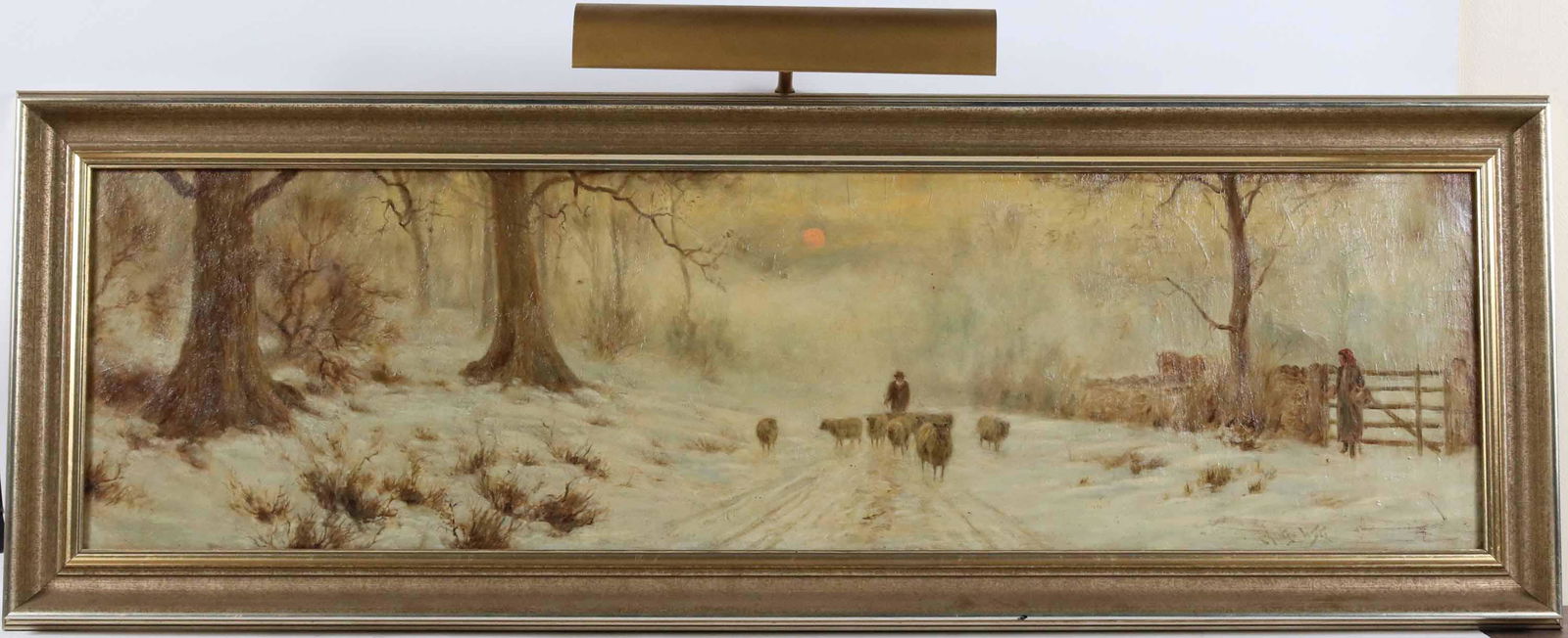 Charles Wyte, Oil on Canvas, Sheep in Winter (1 of 7)