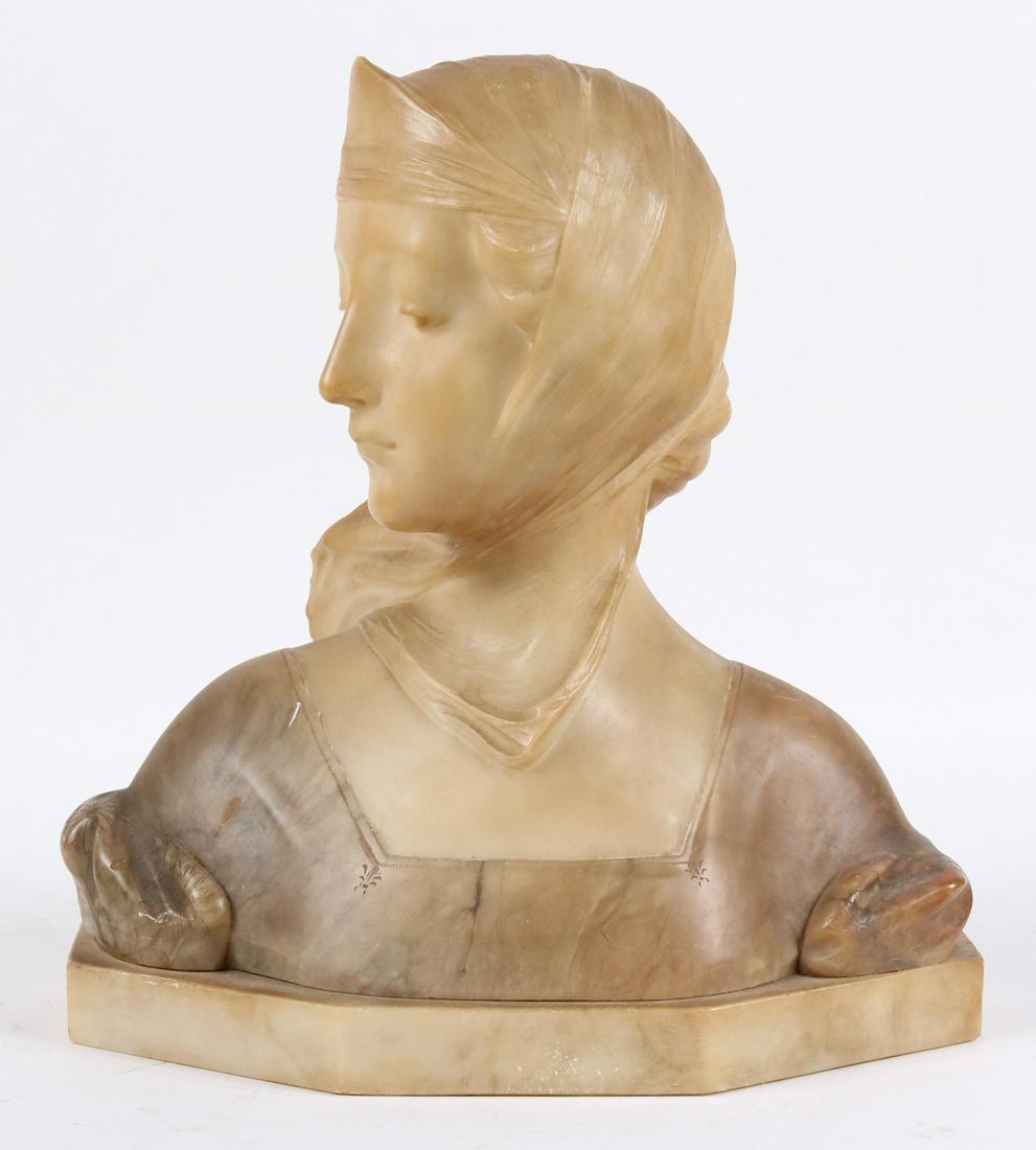 A. Gennai, Stone Bust of Woman with Scarf (1 of 6)