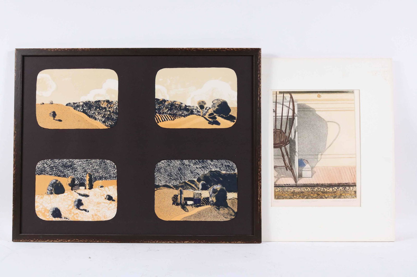 Linda Plotkin, Lithograph, "Four Views" (1 of 9)