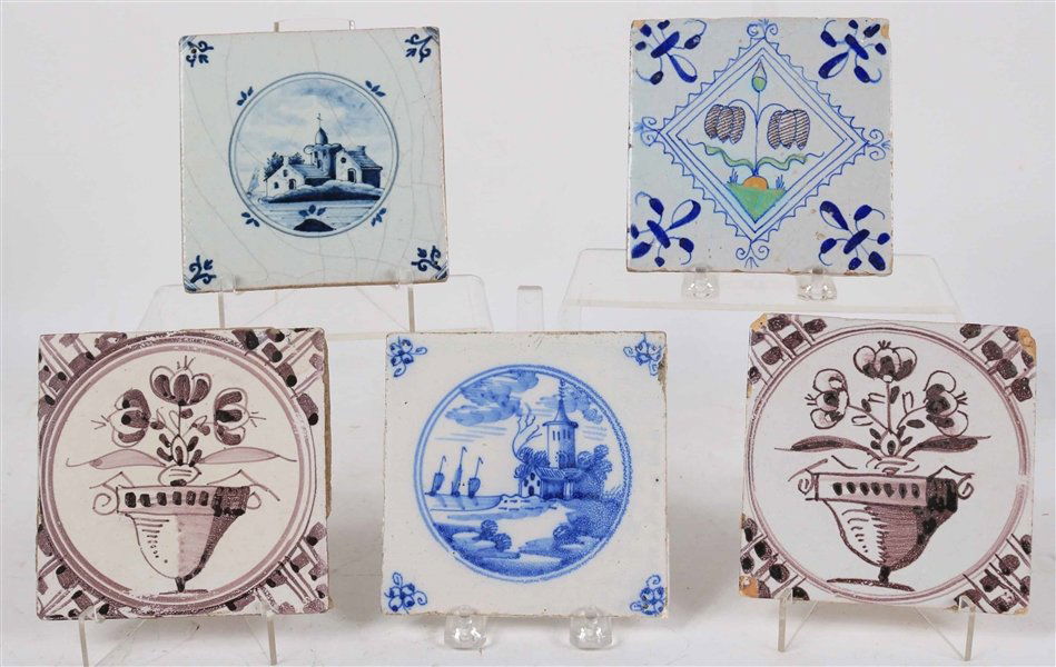 Five Delft Tiles (1 of 7)