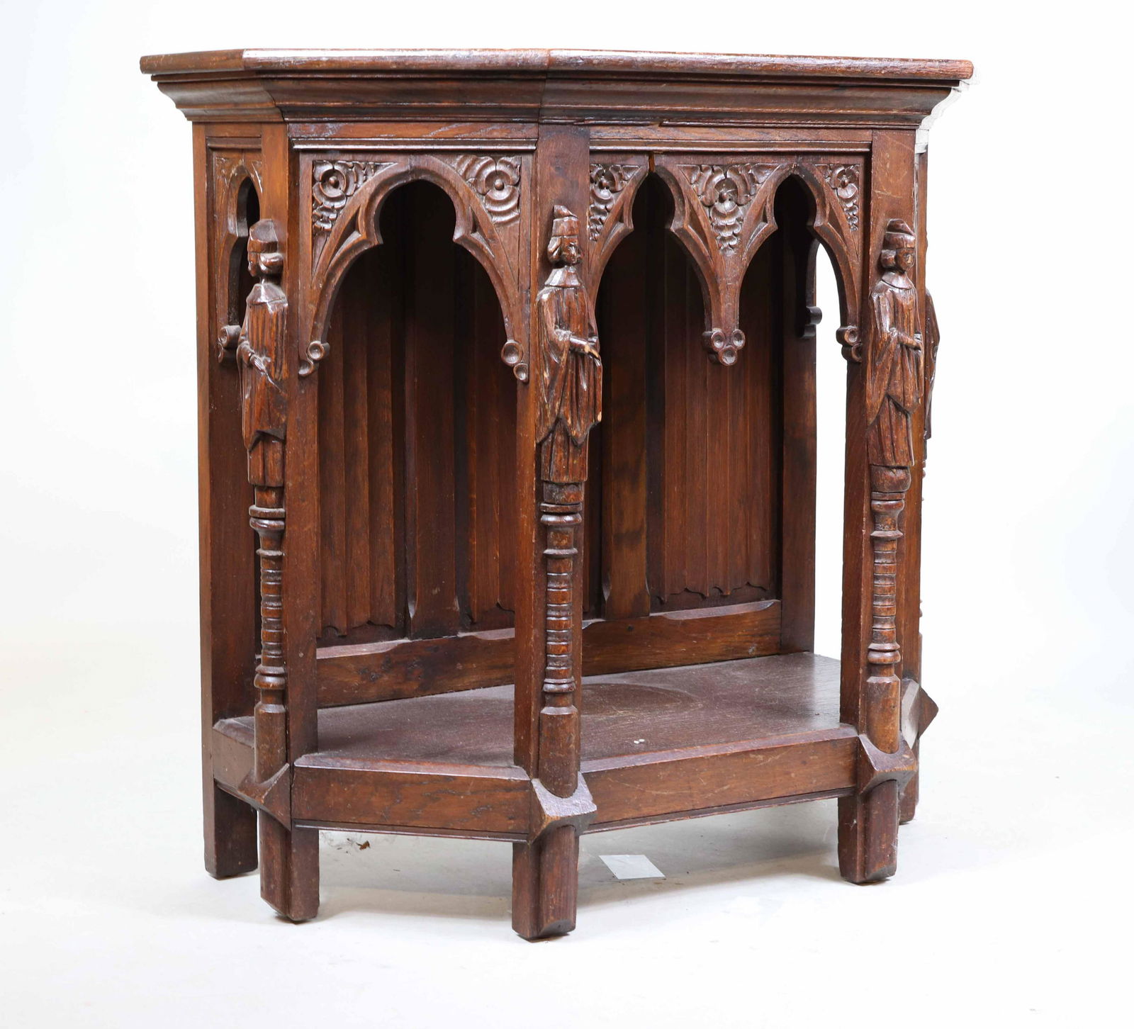 Renaissance Revival Carved Oak Altar Table (1 of 7)