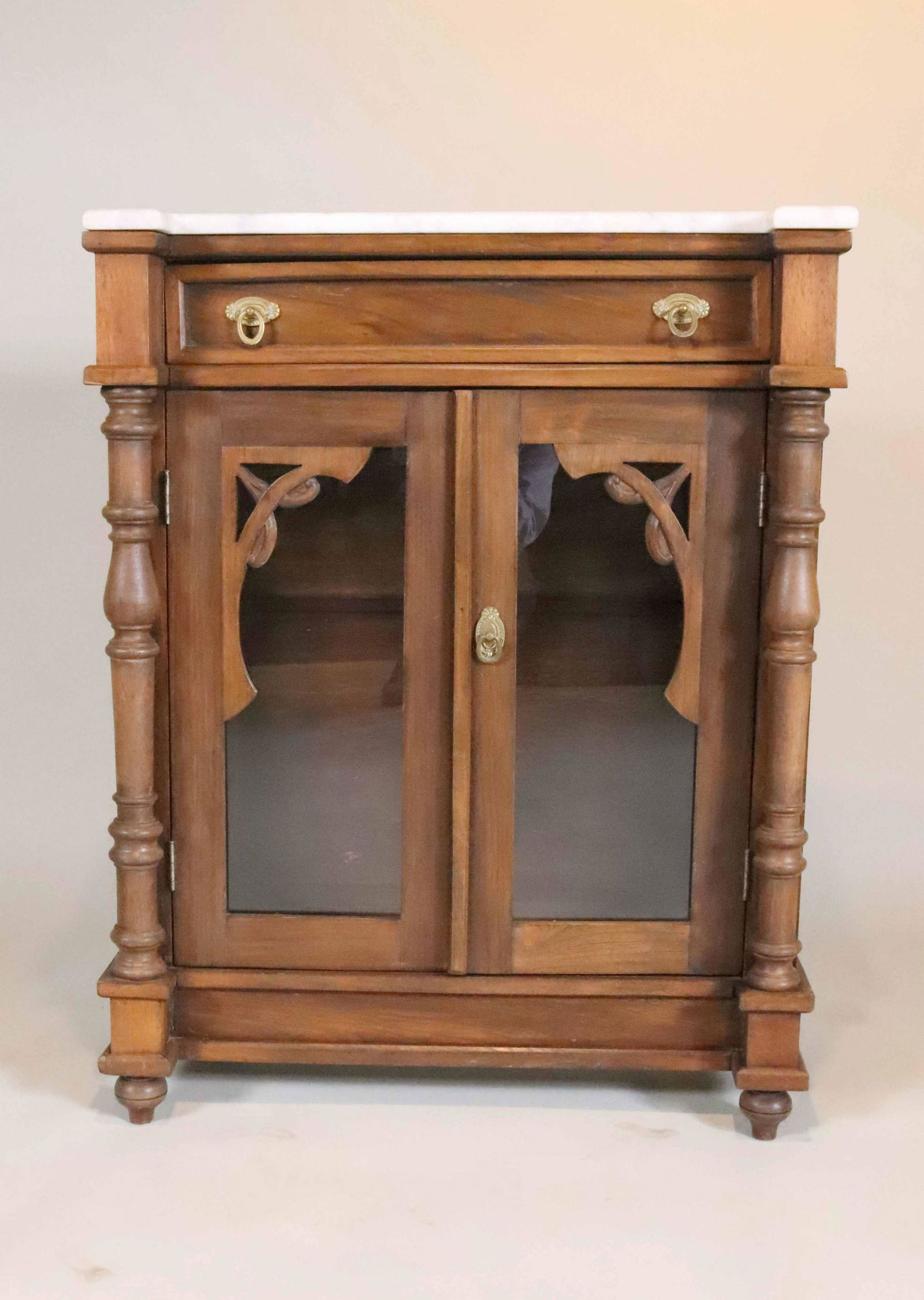 Aesthetic Movement Style Marble Top Cabinet (1 of 8)