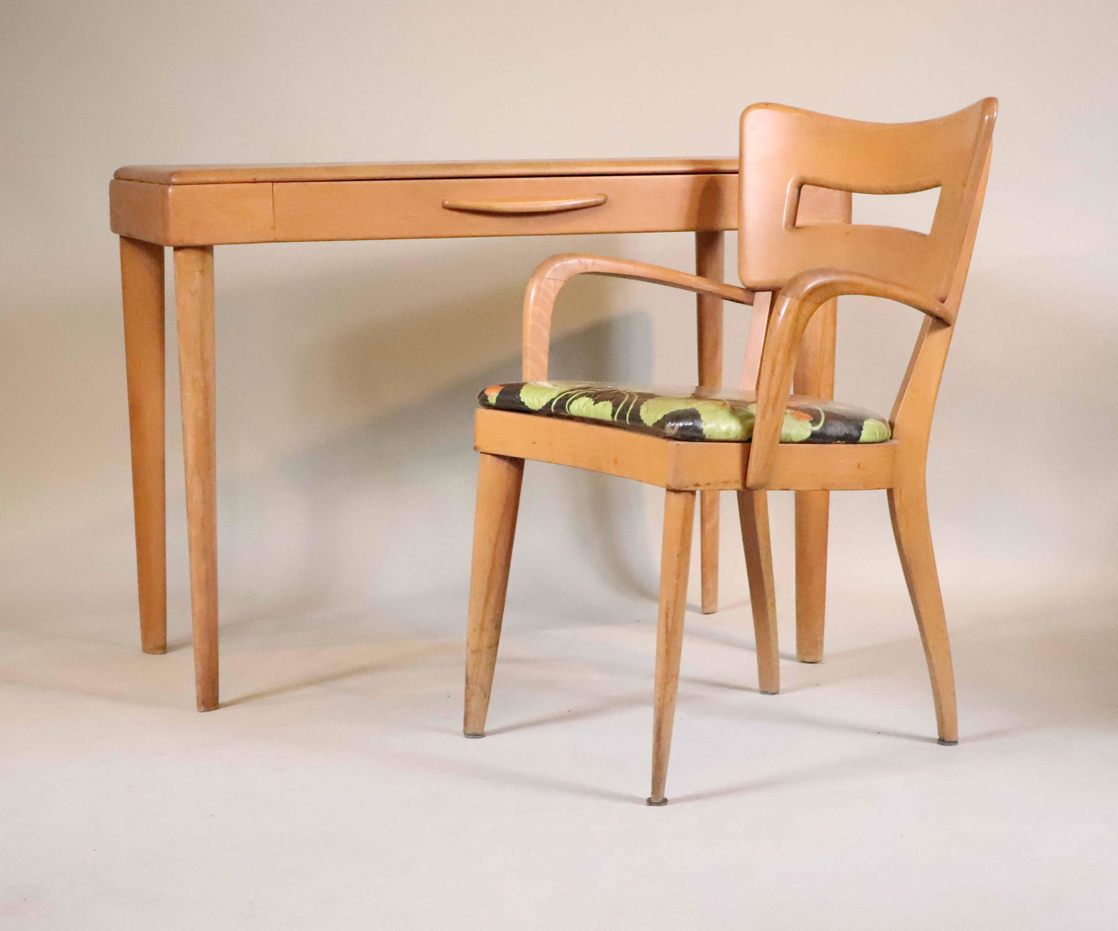 Heywood Wakefield Mid-Century Desk and Chair (1 of 10)
