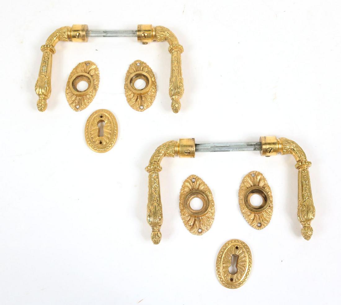 Two Sherle Wagner Gilt-Metal Door Levers (1 of 10)