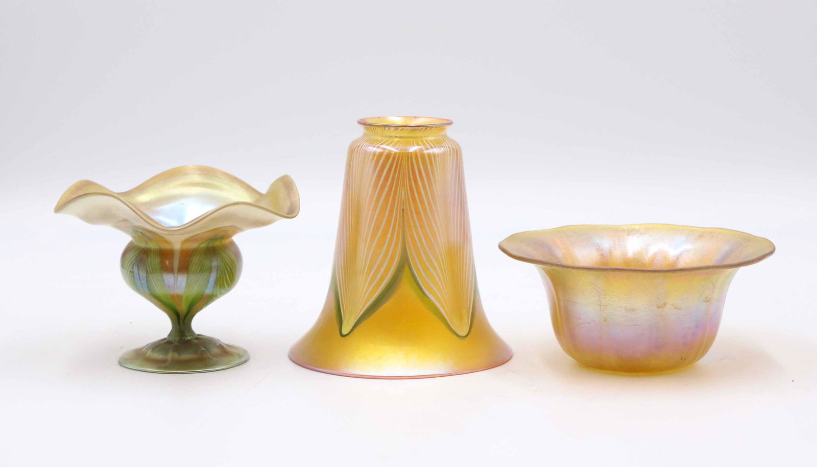 Two L.C. Tiffany Favrile Glass Table Articles (1 of 12)