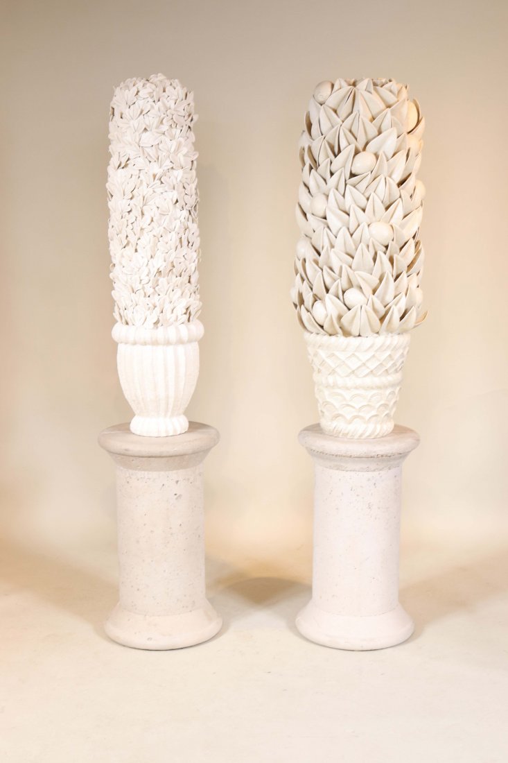 Two Kim Dickey Glazed Stoneware Bush Sculptures (1 of 9)