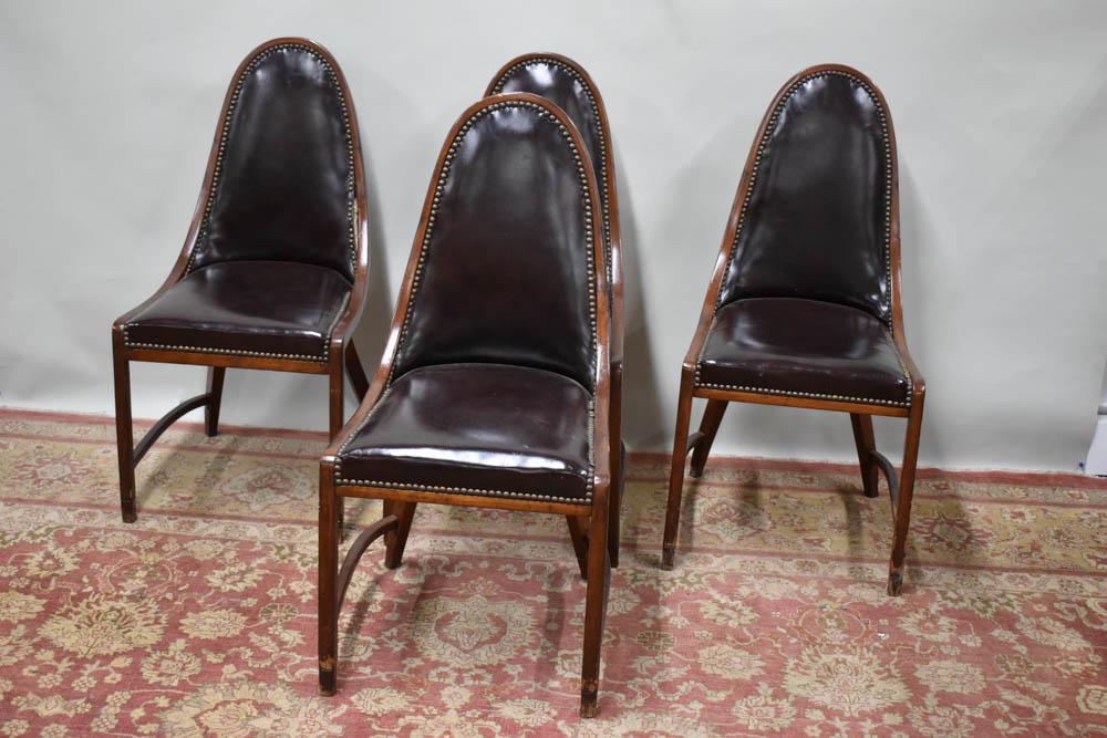 Set of Four Modern Bentwood Upholstered Chairs (1 of 8)