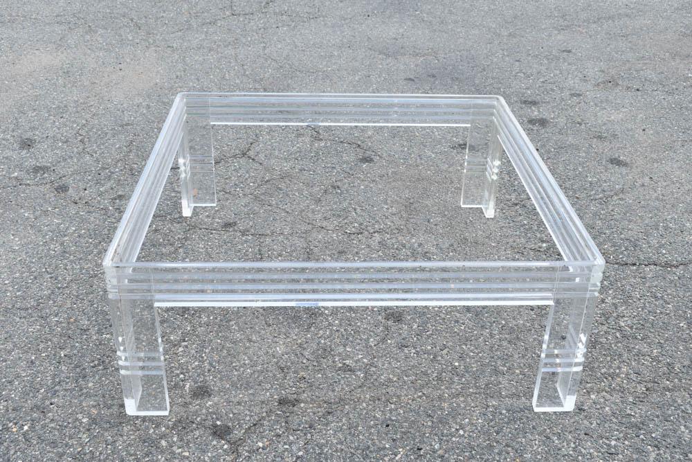 Modern Lucite Low Table (1 of 2)