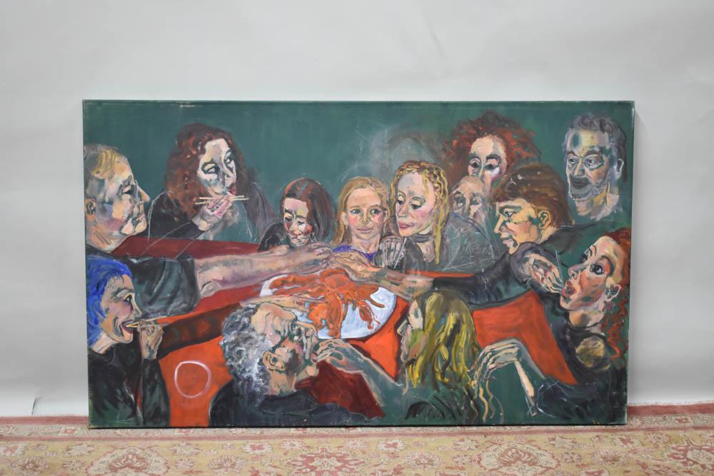 Three Iris Kaplan Oils on Canvas (1 of 5)