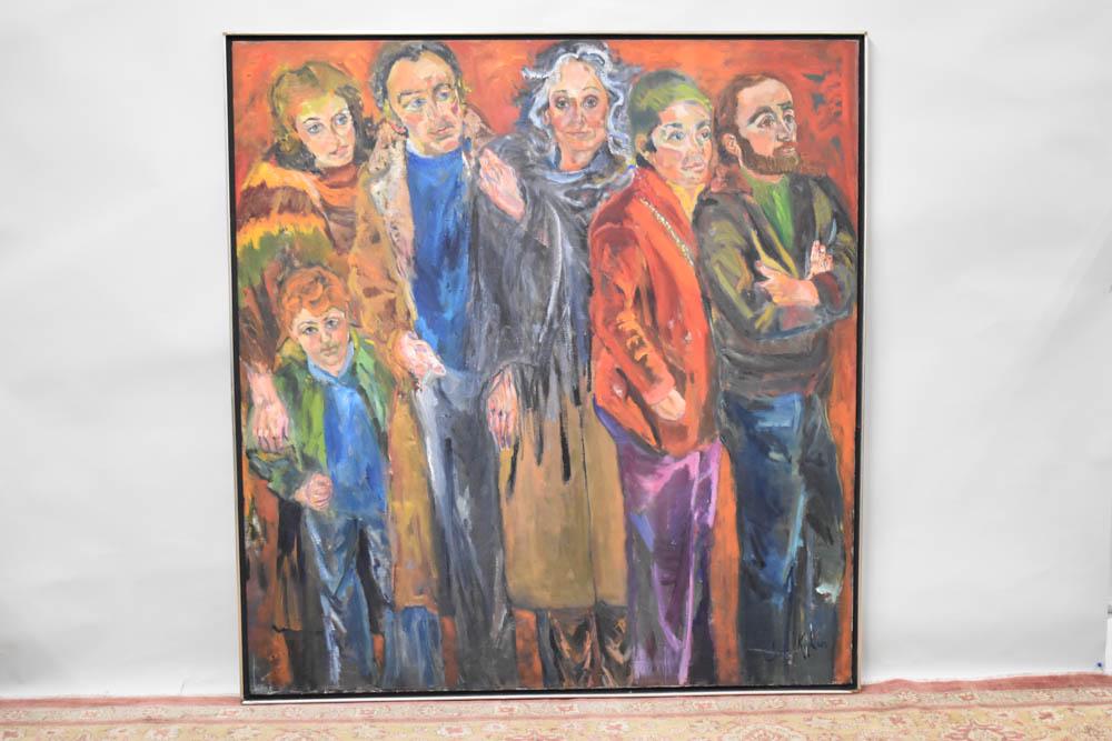 Five Iris Kaplan Oils on Canvas (1 of 14)