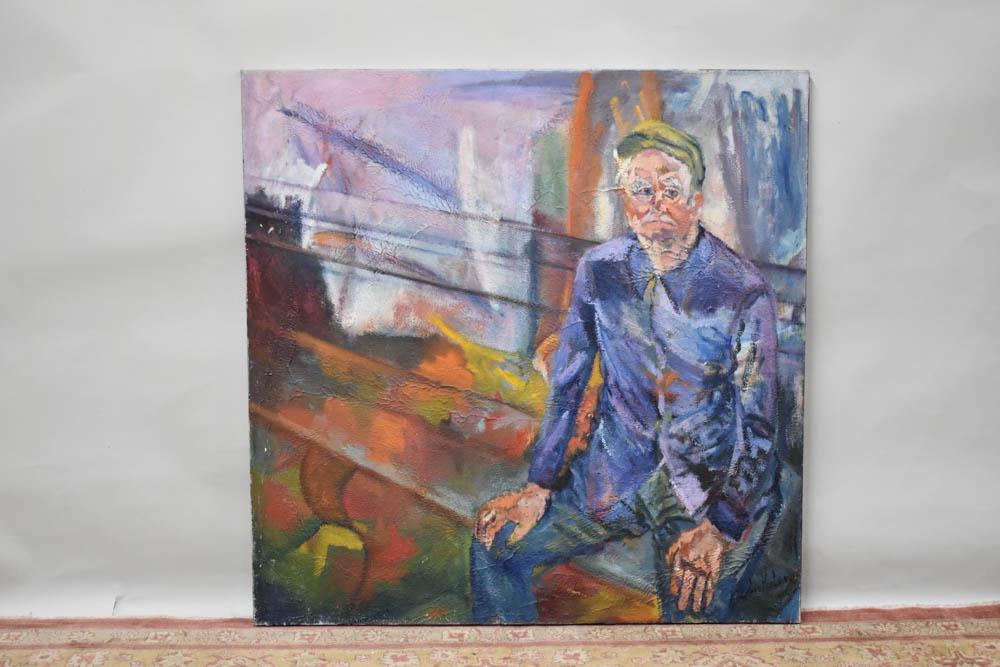 Five Iris Kaplan Oils on Canvas (1 of 7)