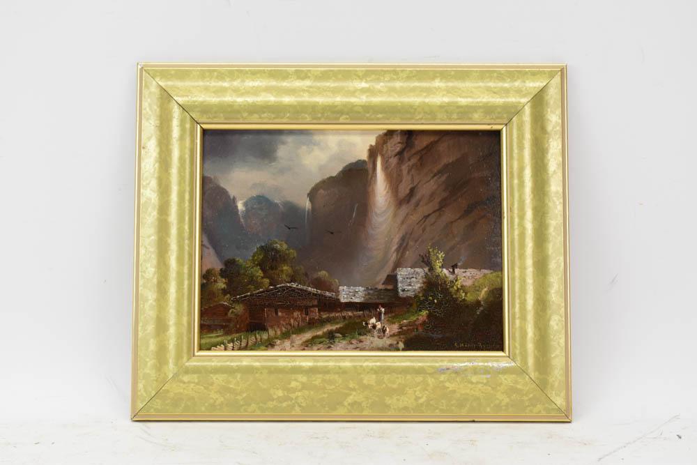 Gottfried Stahly-Rychen Oil on Board (1 of 7)