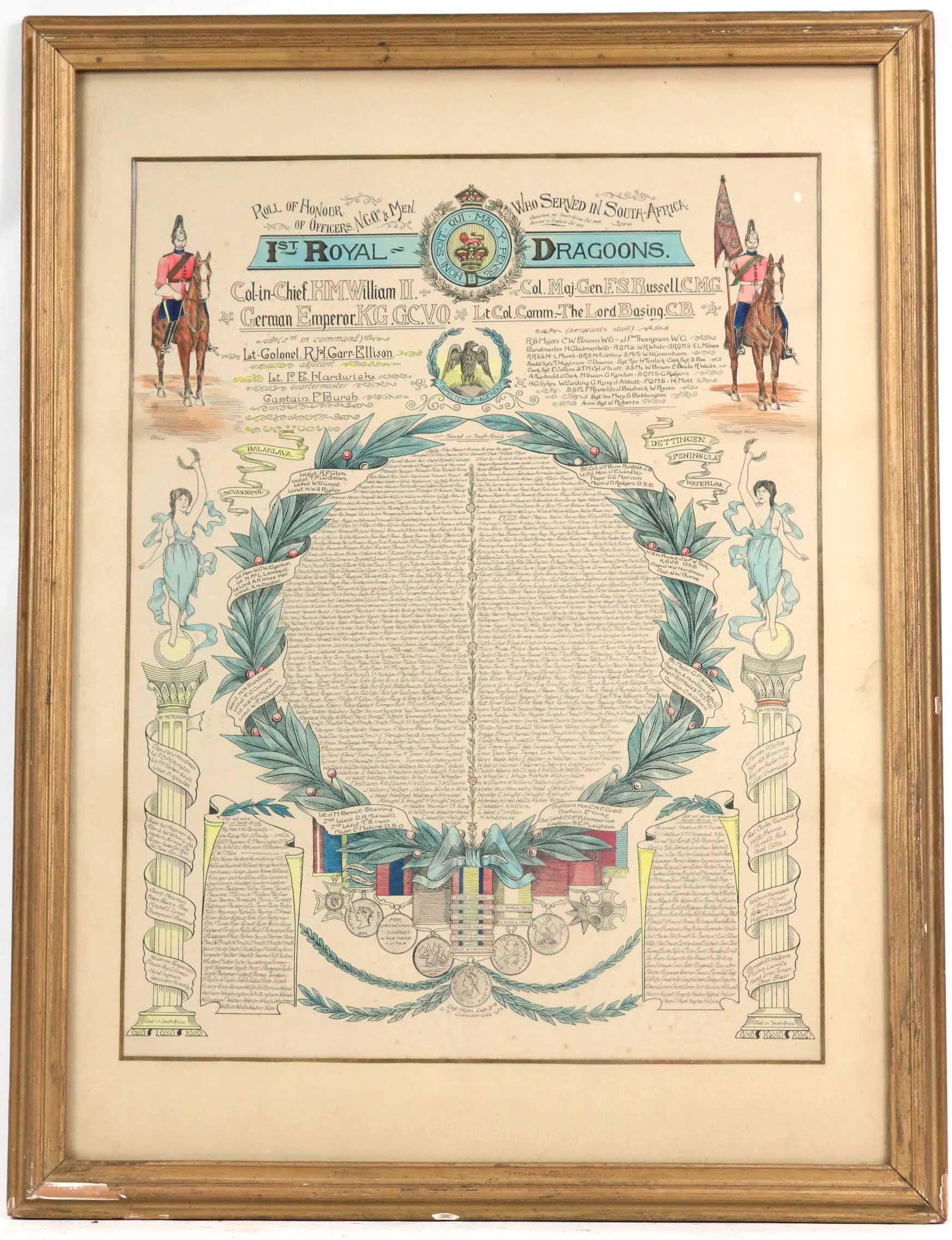 Hand-Colored Engraving, 1st Royal Dragoons (1 of 5)