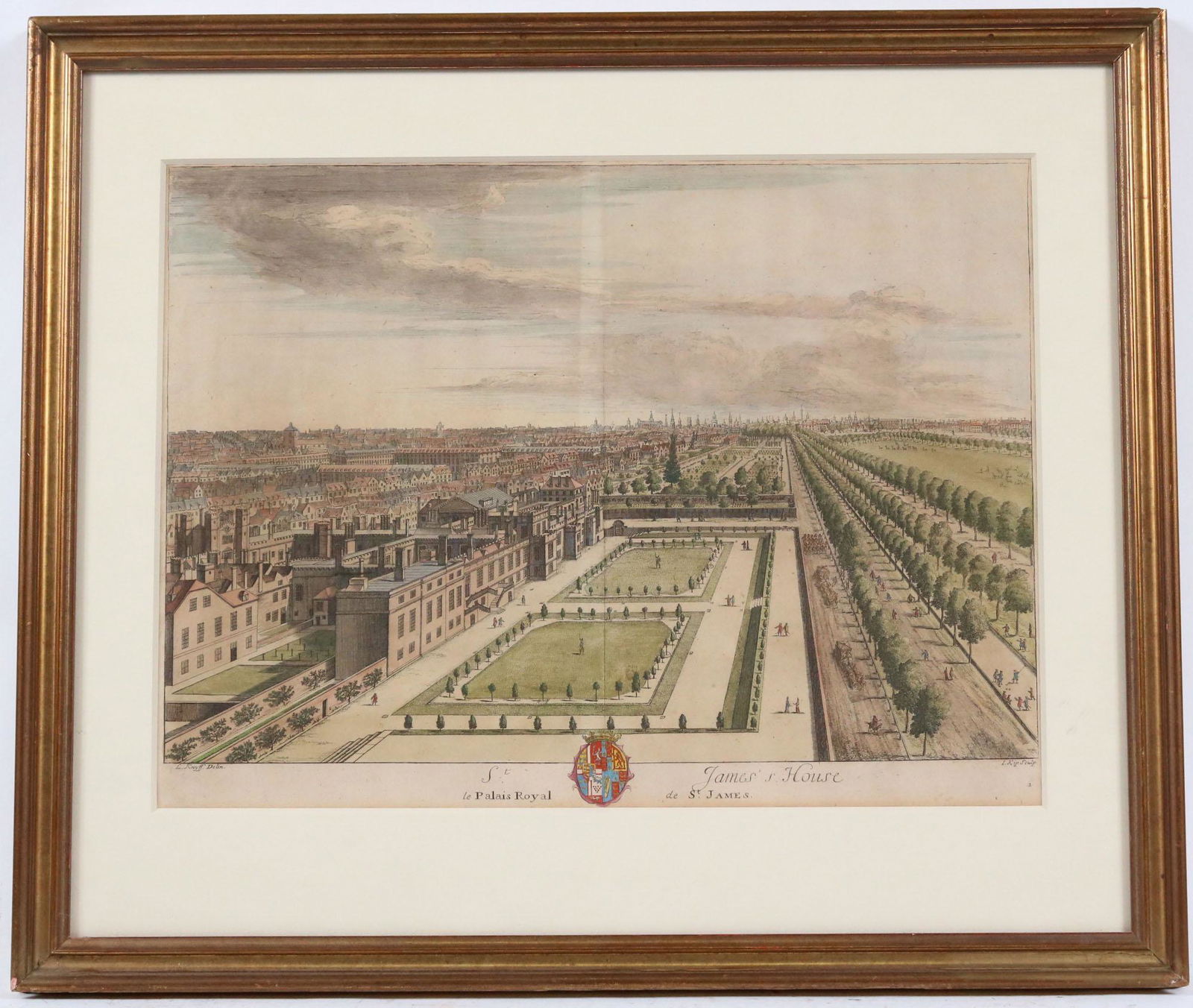 Colored Engraving, "St. James House" (1 of 5)