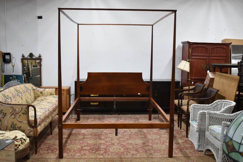 Eldridge Wheeler Cherrywood Queen Size Bed (1 of 4)