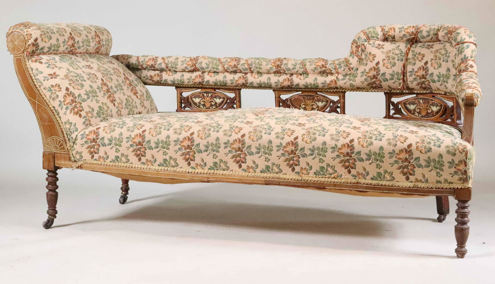 Aesthetic Style Inlaid Walnut Recamier (1 of 11)