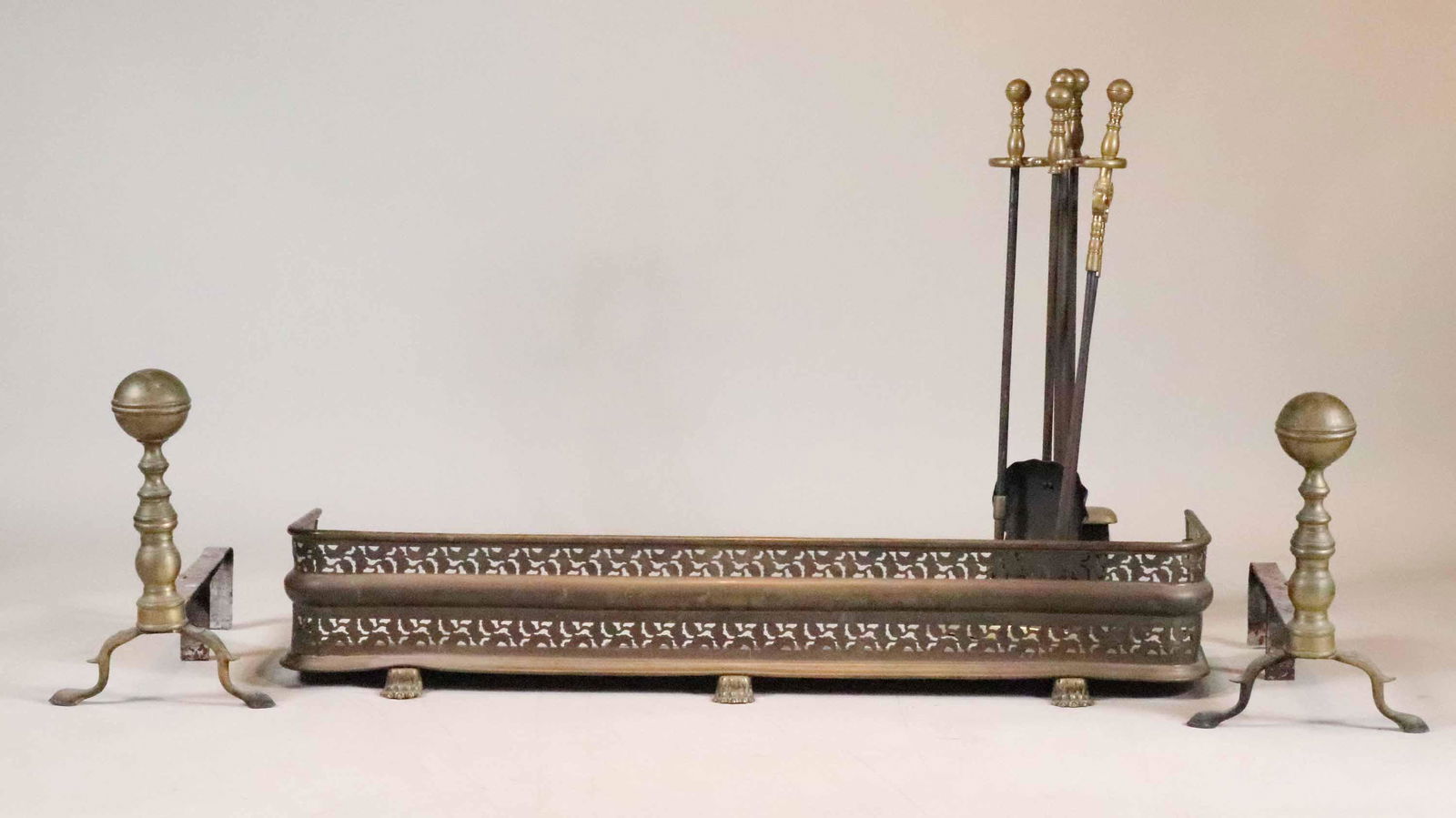 Group of Brass Fireplace Equipment (1 of 8)