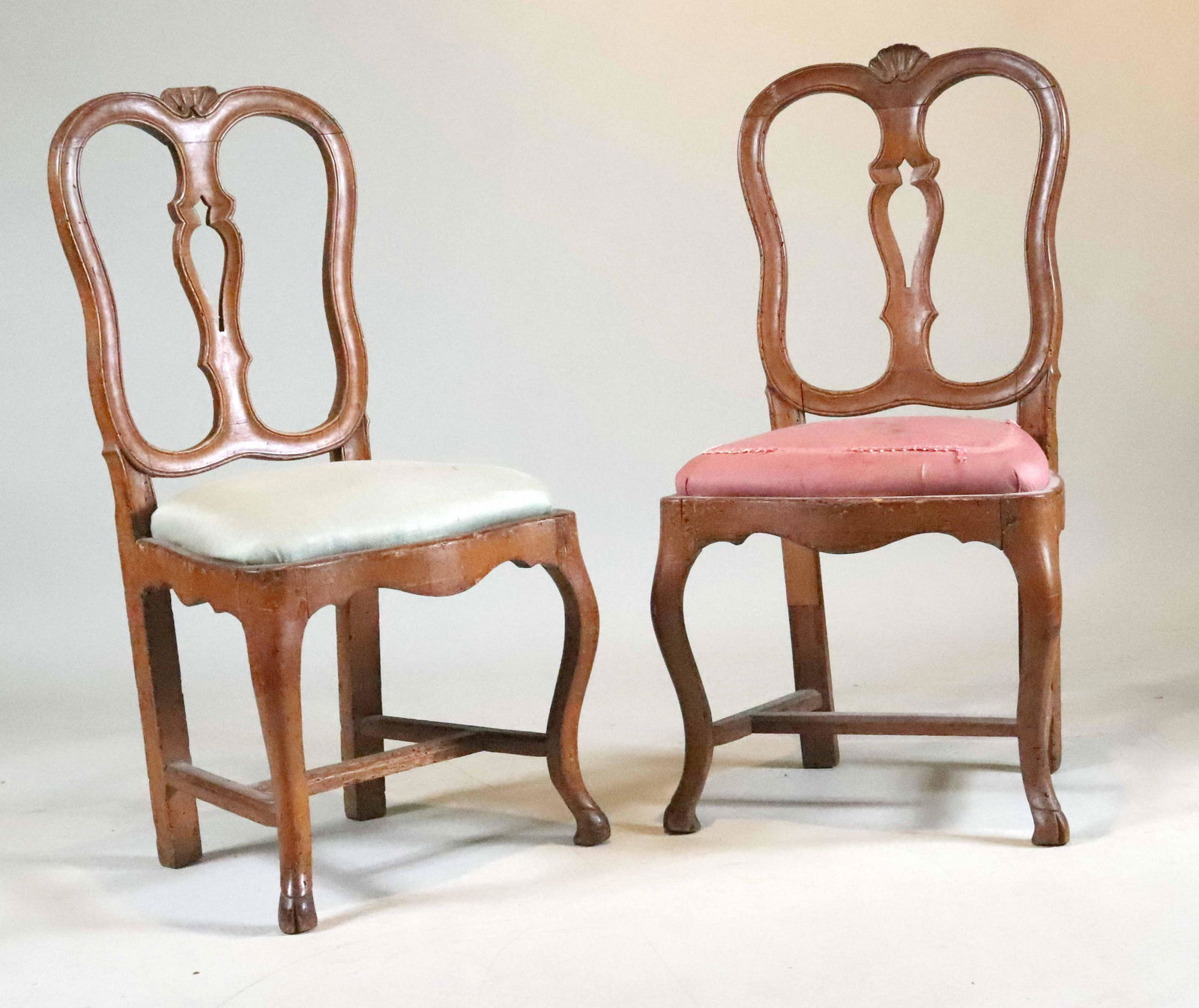 Two Similar Neoclassical Walnut Side Chairs (1 of 11)