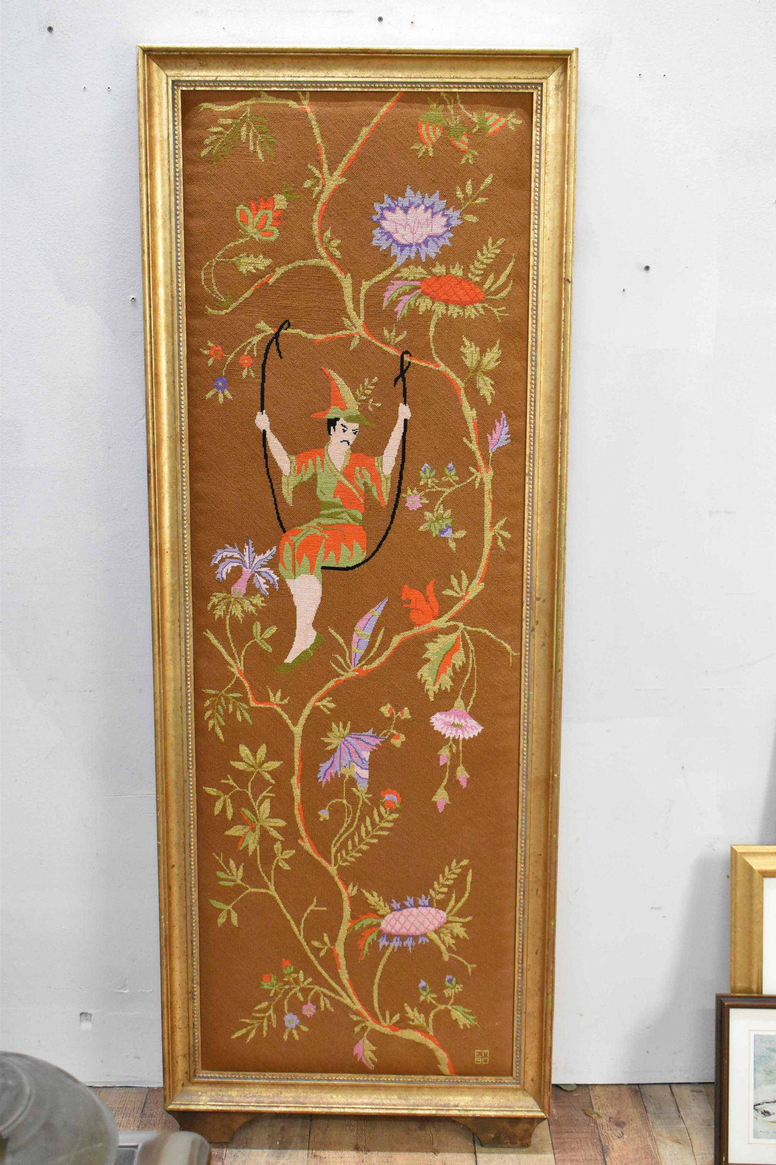 Asian Style Needlework Framed Panel (1 of 6)