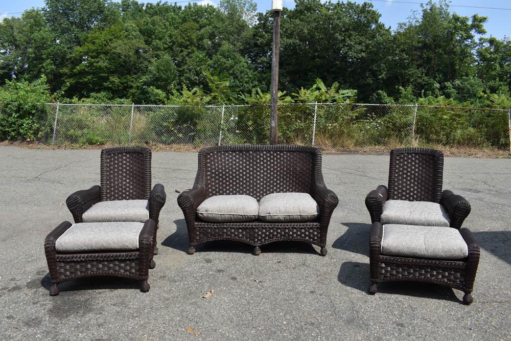 All Weather Wicker Patio Set (1 of 13)
