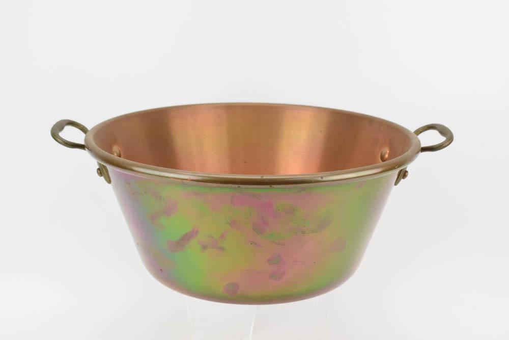 Large Brass Handled Copper Pot (1 of 5)